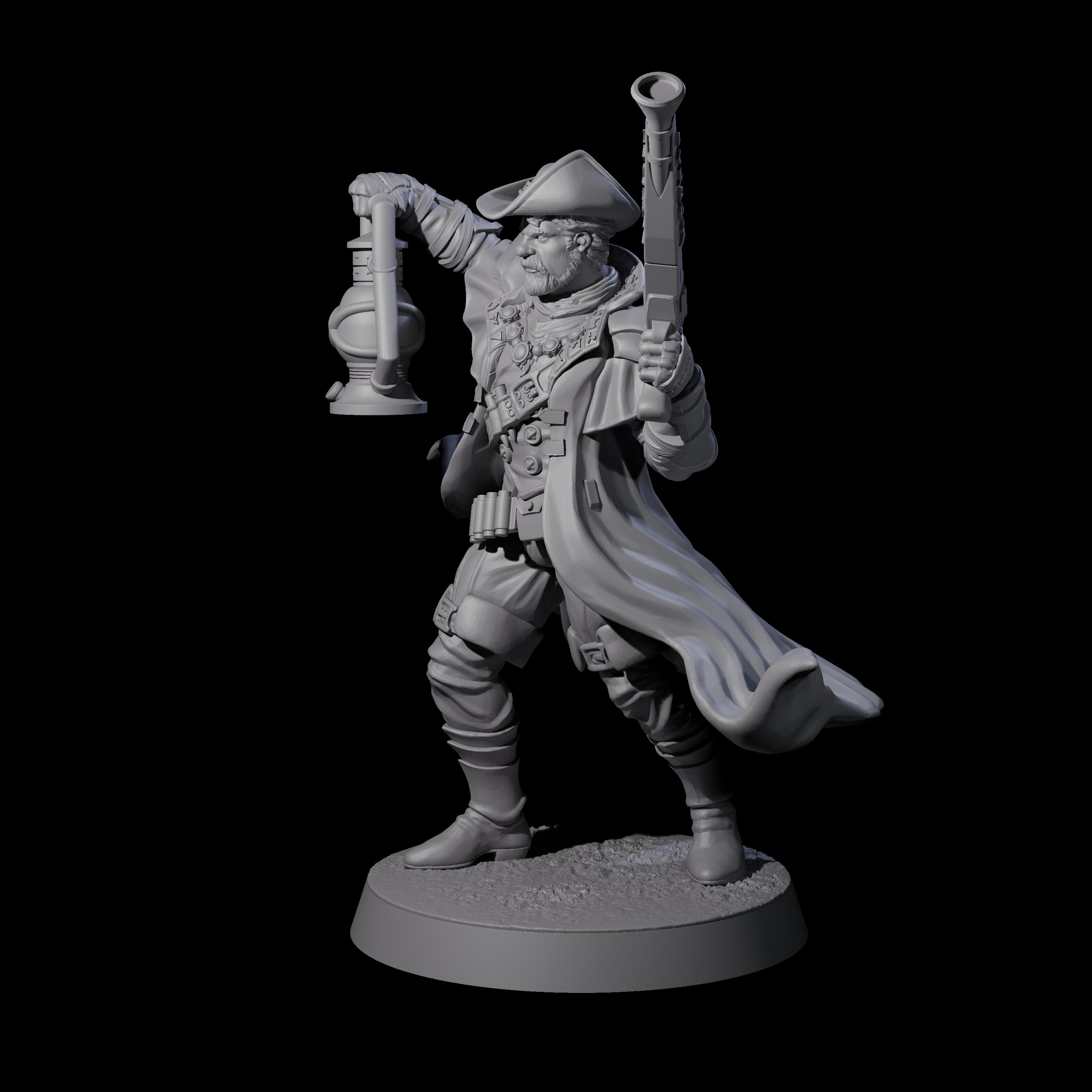 Confident Nightwarden D Miniature for Dungeons and Dragons, Pathfinder or other TTRPGs