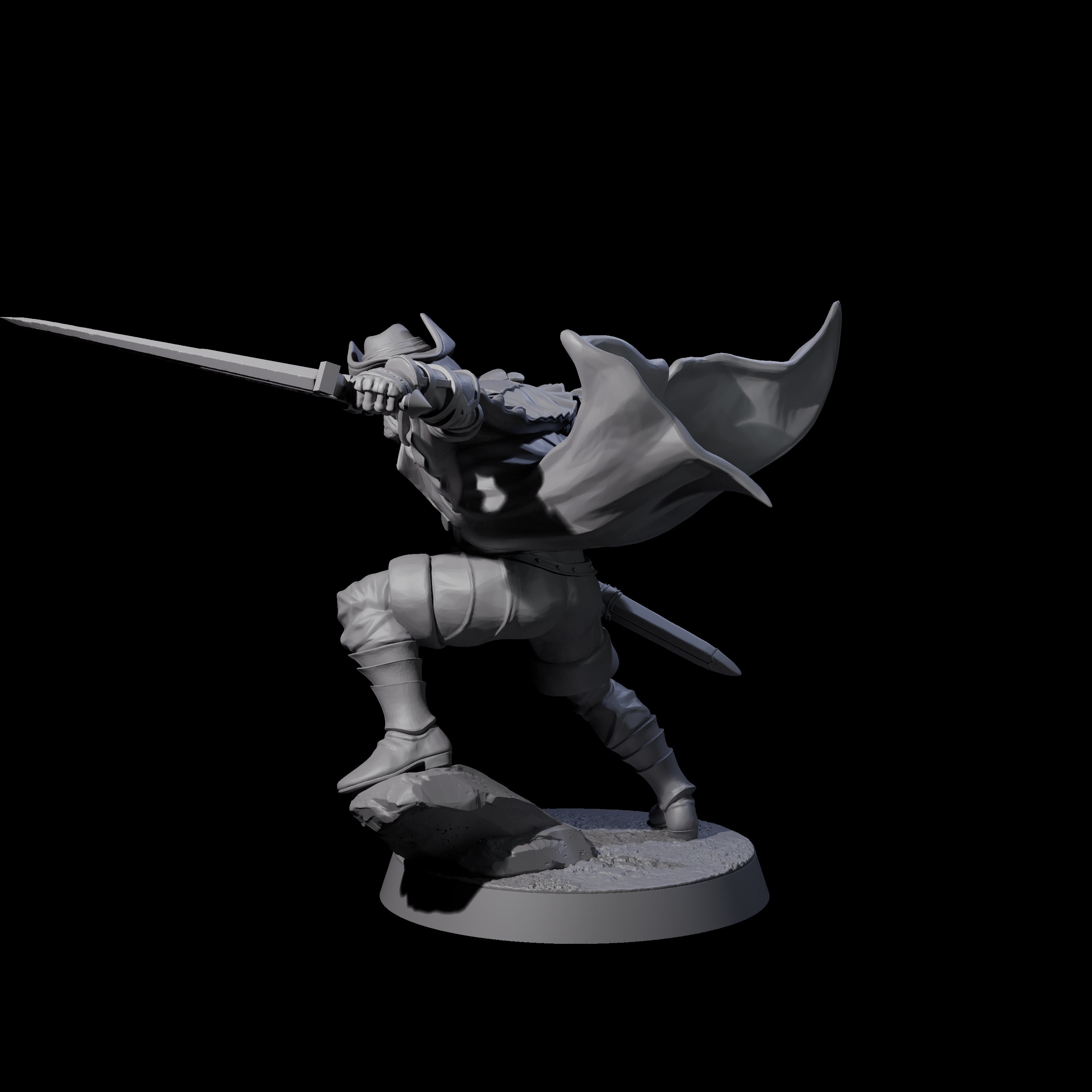 Confident Nightwarden E Miniature for Dungeons and Dragons, Pathfinder or other TTRPGs