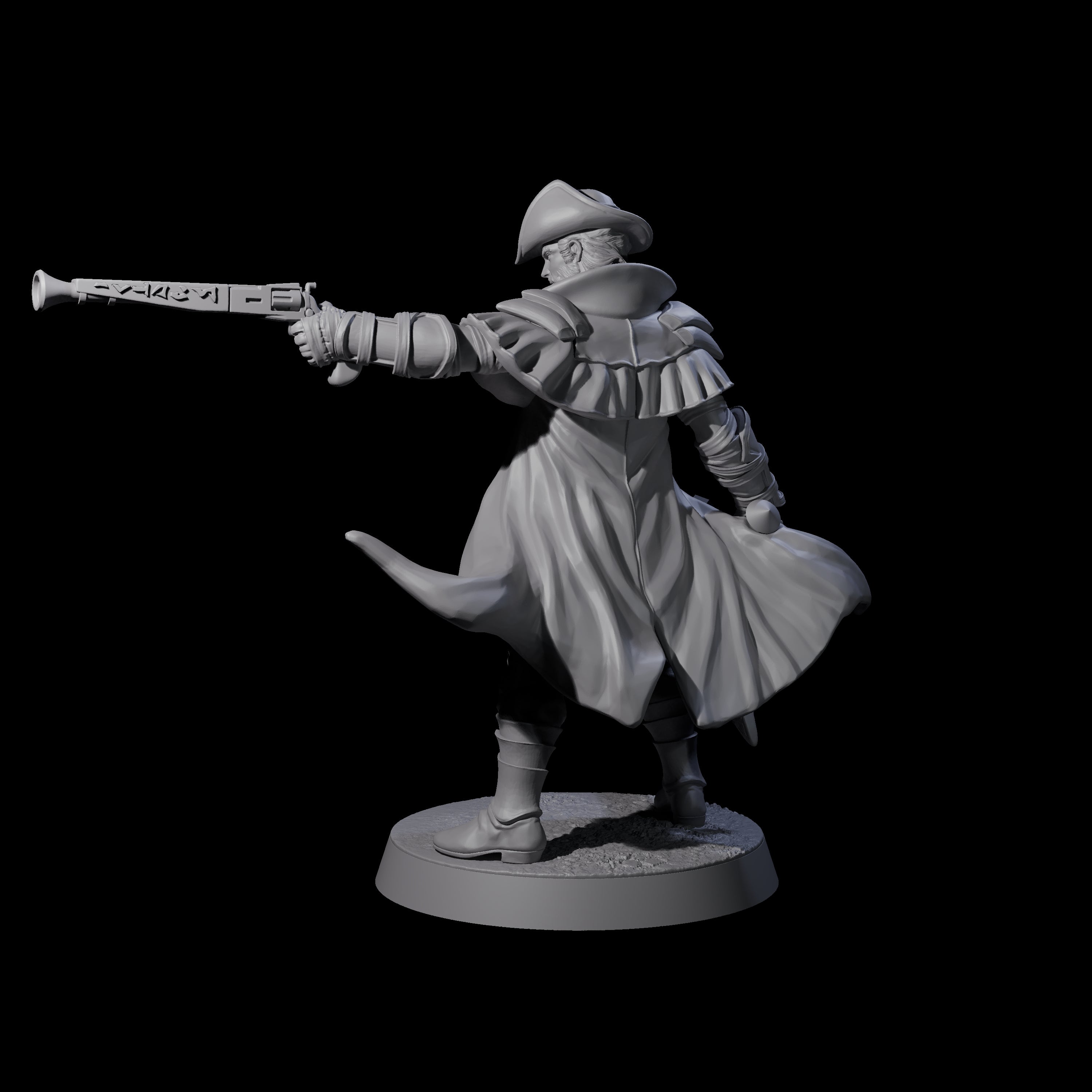 Confident Nightwarden F Miniature for Dungeons and Dragons, Pathfinder or other TTRPGs
