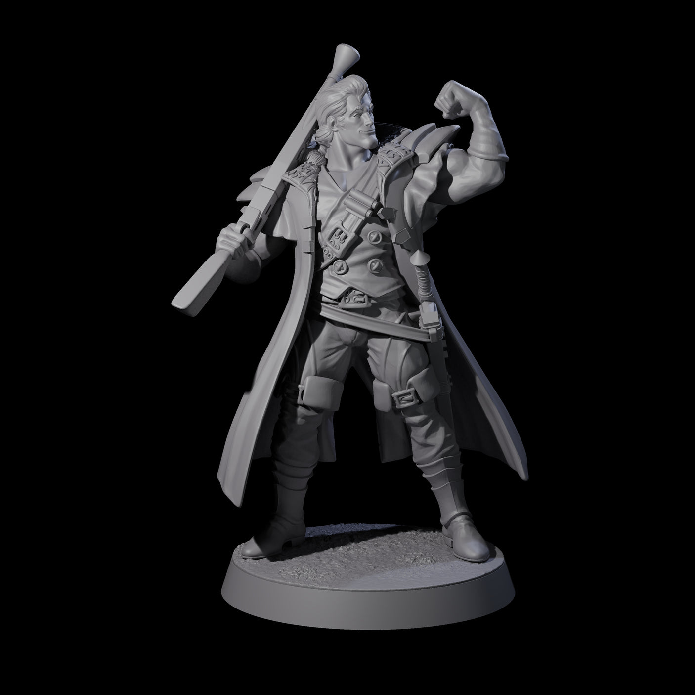 Confident Nightwarden G Miniature for Dungeons and Dragons, Pathfinder or other TTRPGs