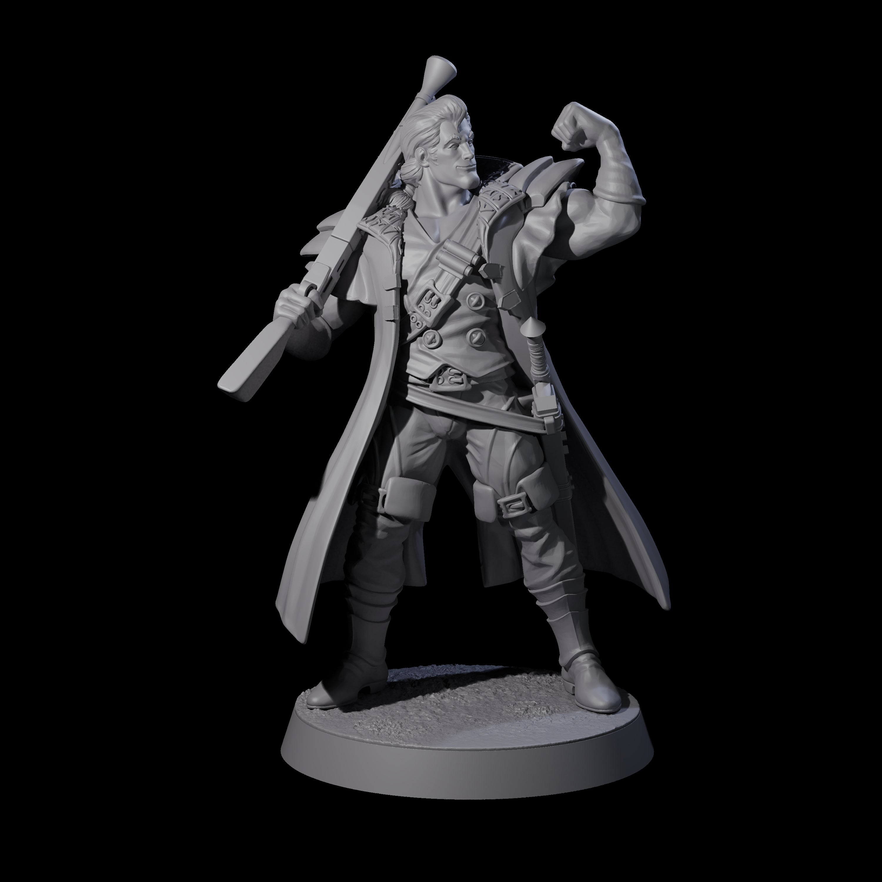 Confident Nightwarden G Miniature for Dungeons and Dragons, Pathfinder or other TTRPGs