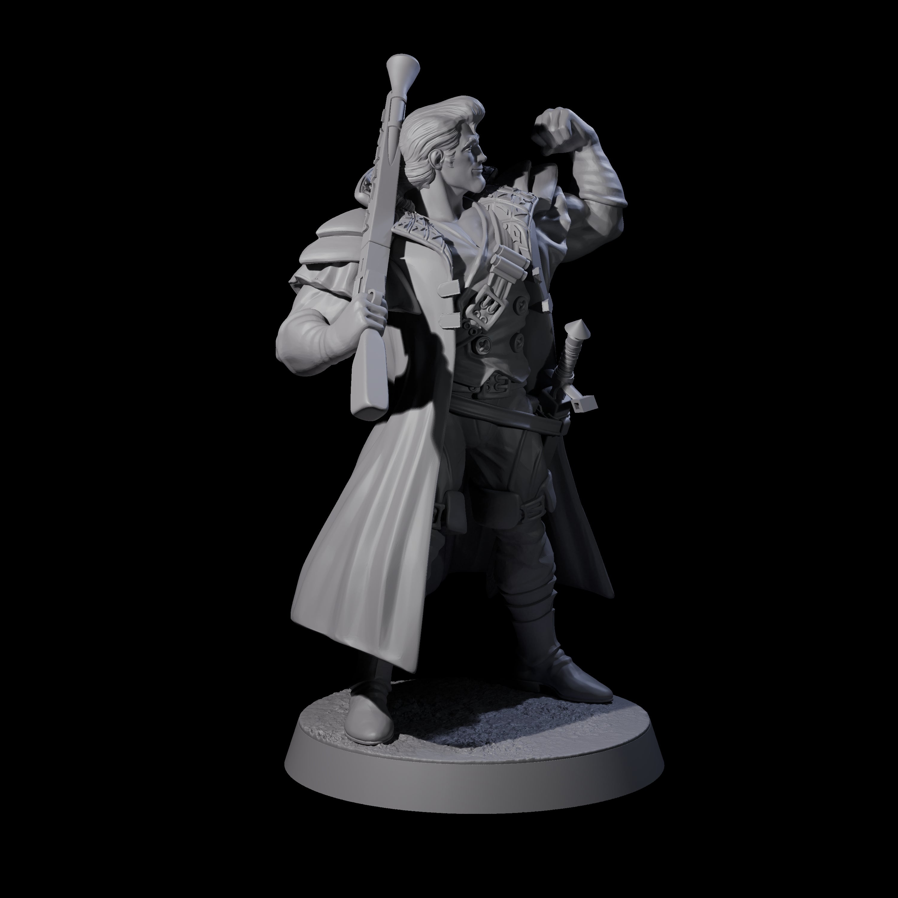 Confident Nightwarden G Miniature for Dungeons and Dragons, Pathfinder or other TTRPGs