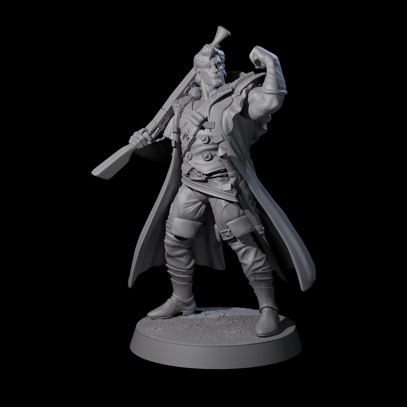 Confident Nightwarden G Miniature for Dungeons and Dragons, Pathfinder or other TTRPGs
