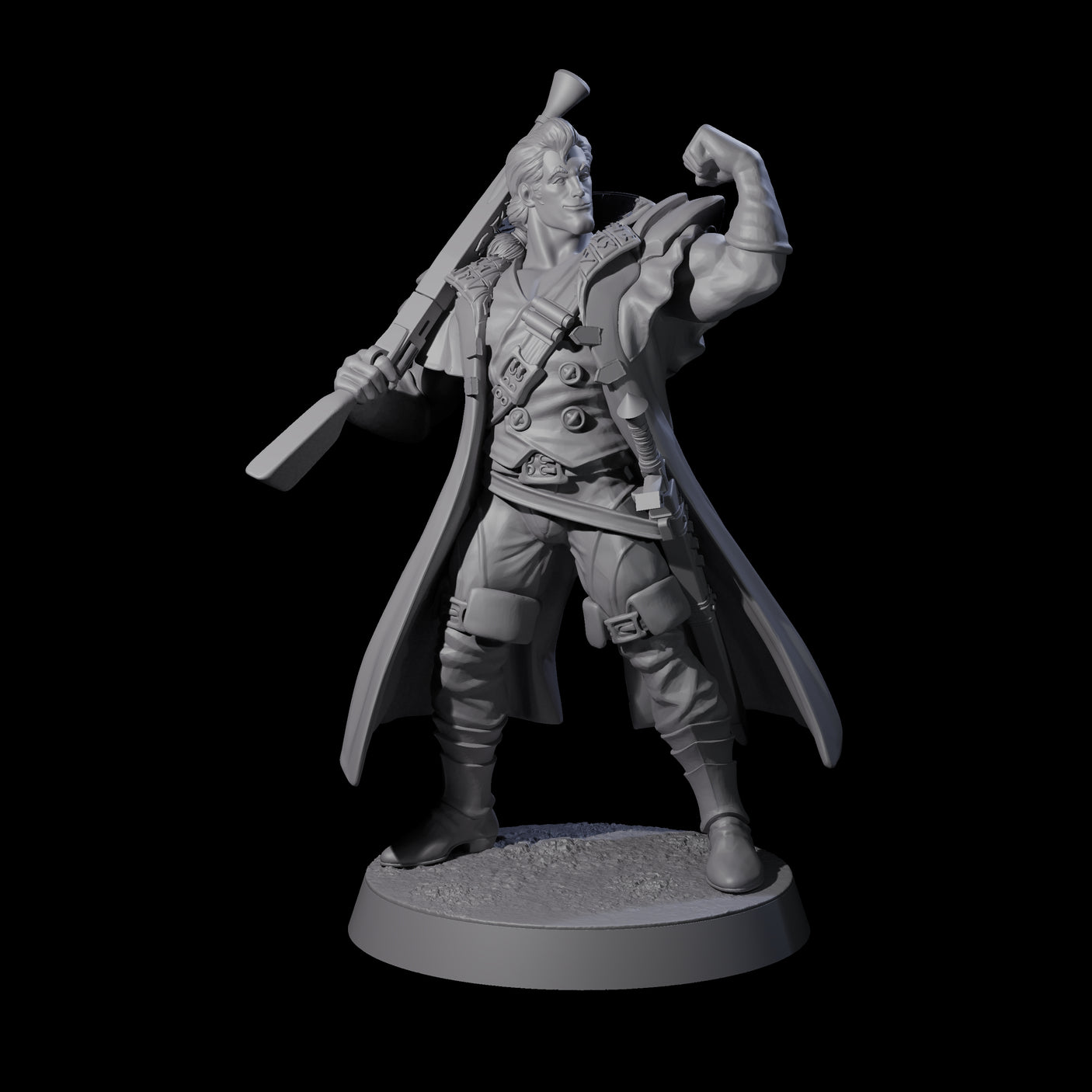 Confident Nightwarden G Miniature for Dungeons and Dragons, Pathfinder or other TTRPGs