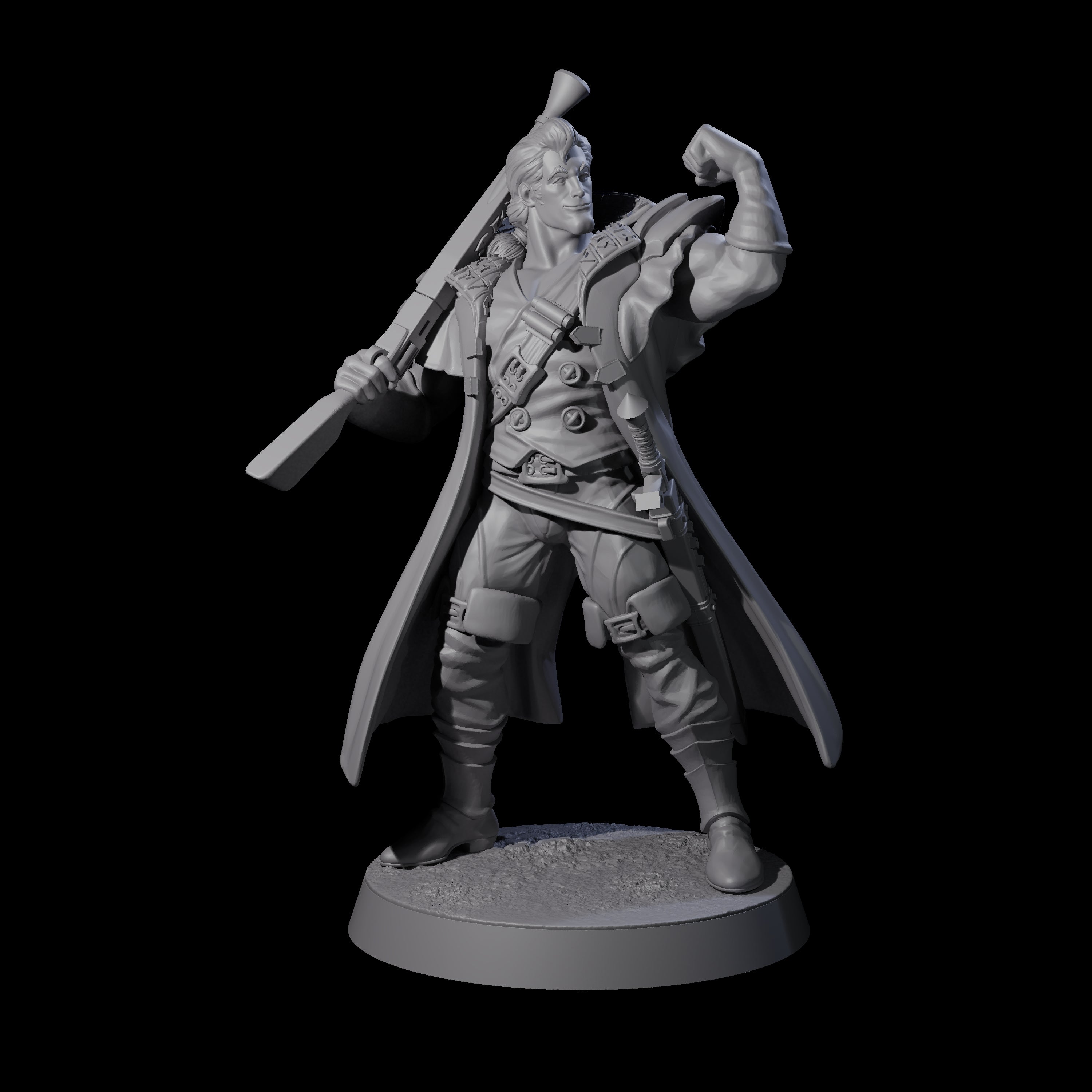 Confident Nightwarden G Miniature for Dungeons and Dragons, Pathfinder or other TTRPGs