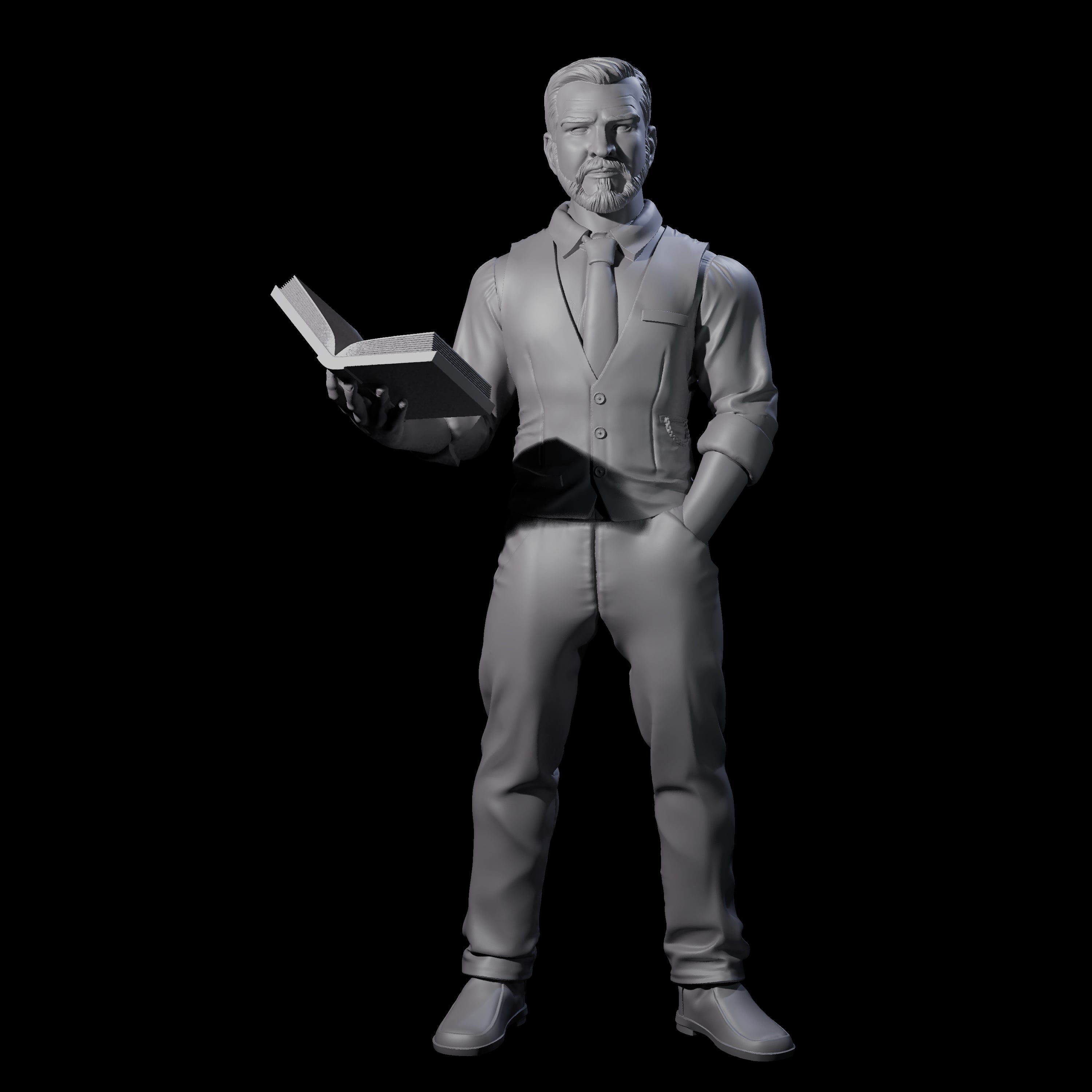 Confident Professor Miniature for Dungeons and Dragons, Pathfinder or other TTRPGs
