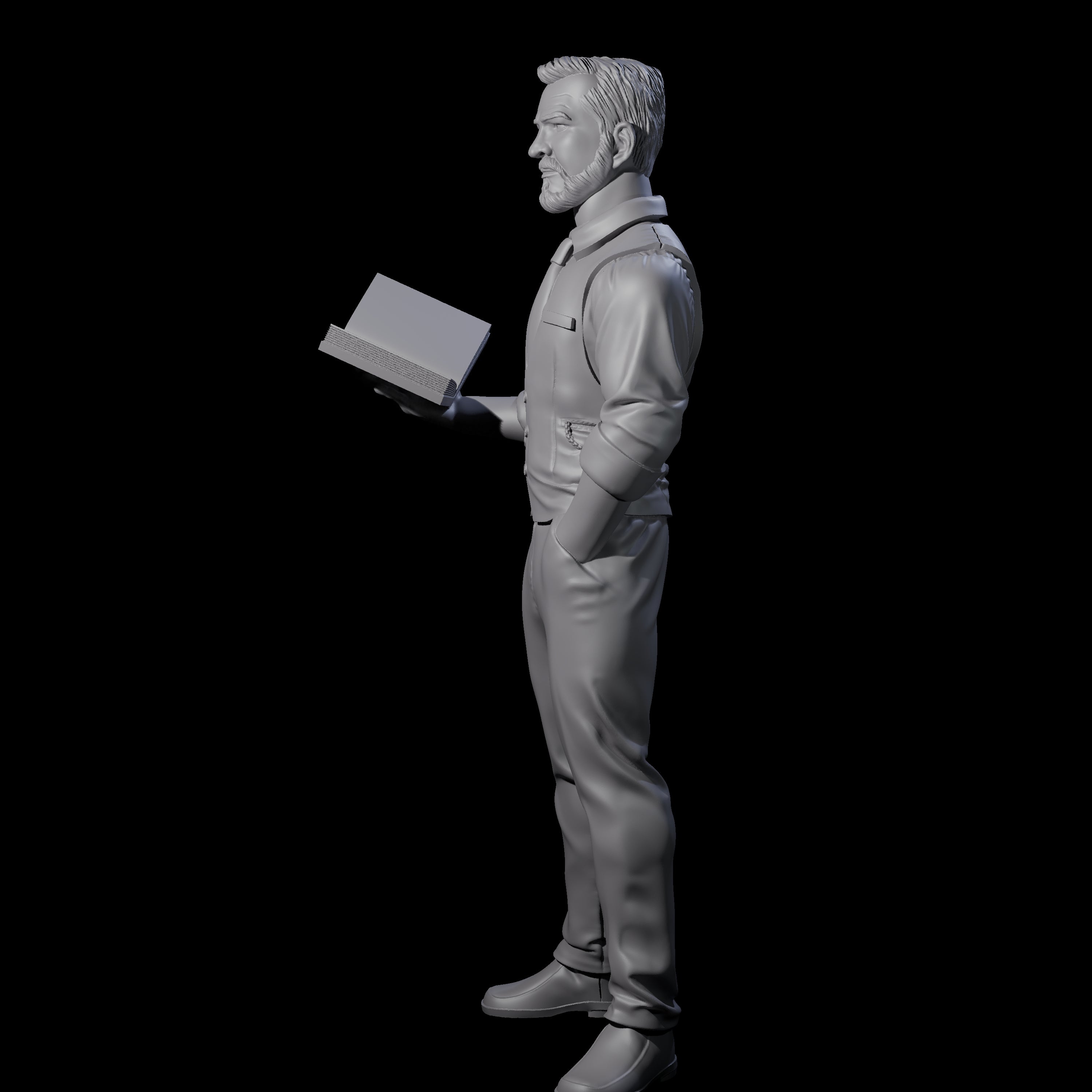 Confident Professor Miniature for Dungeons and Dragons, Pathfinder or other TTRPGs