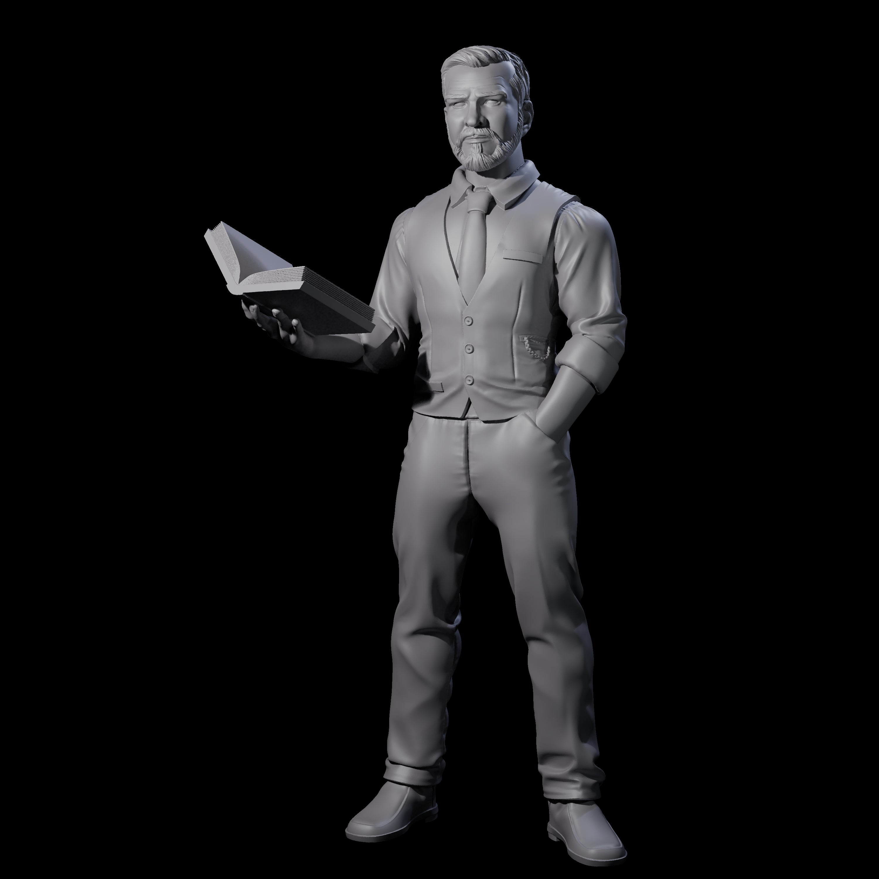 Confident Professor Miniature for Dungeons and Dragons, Pathfinder or other TTRPGs