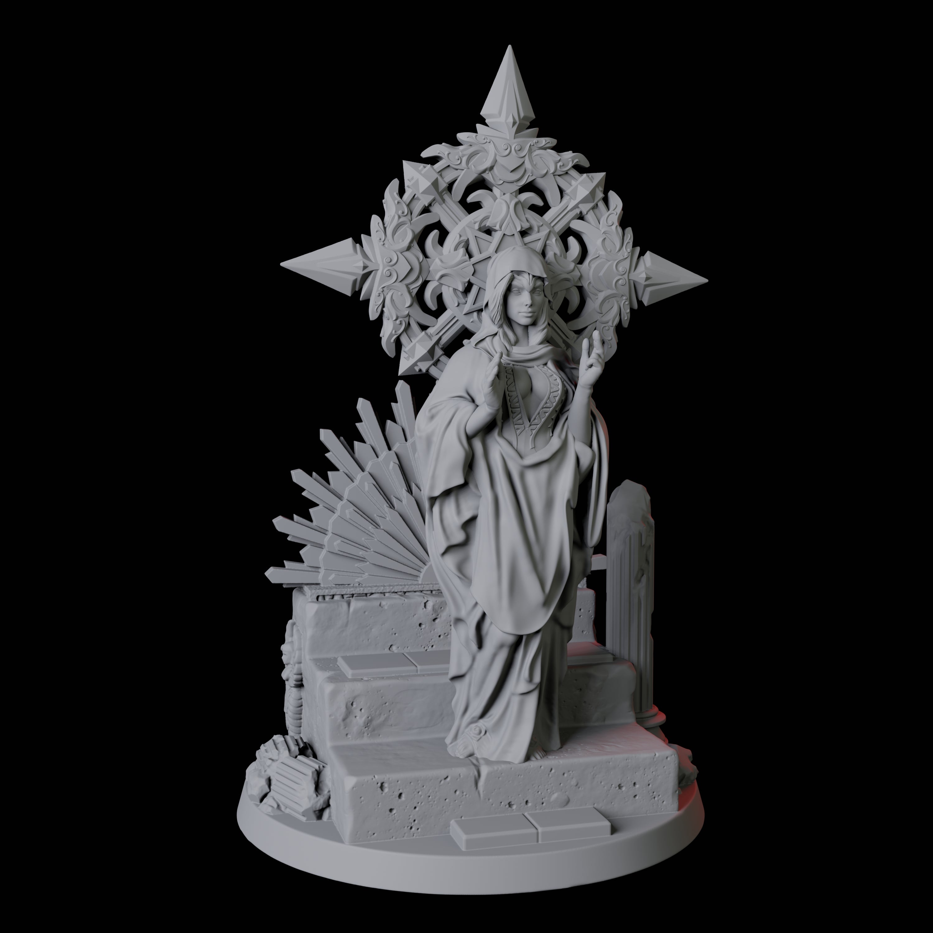 Confident Queen Miniature for Dungeons and Dragons, Pathfinder or other TTRPGs