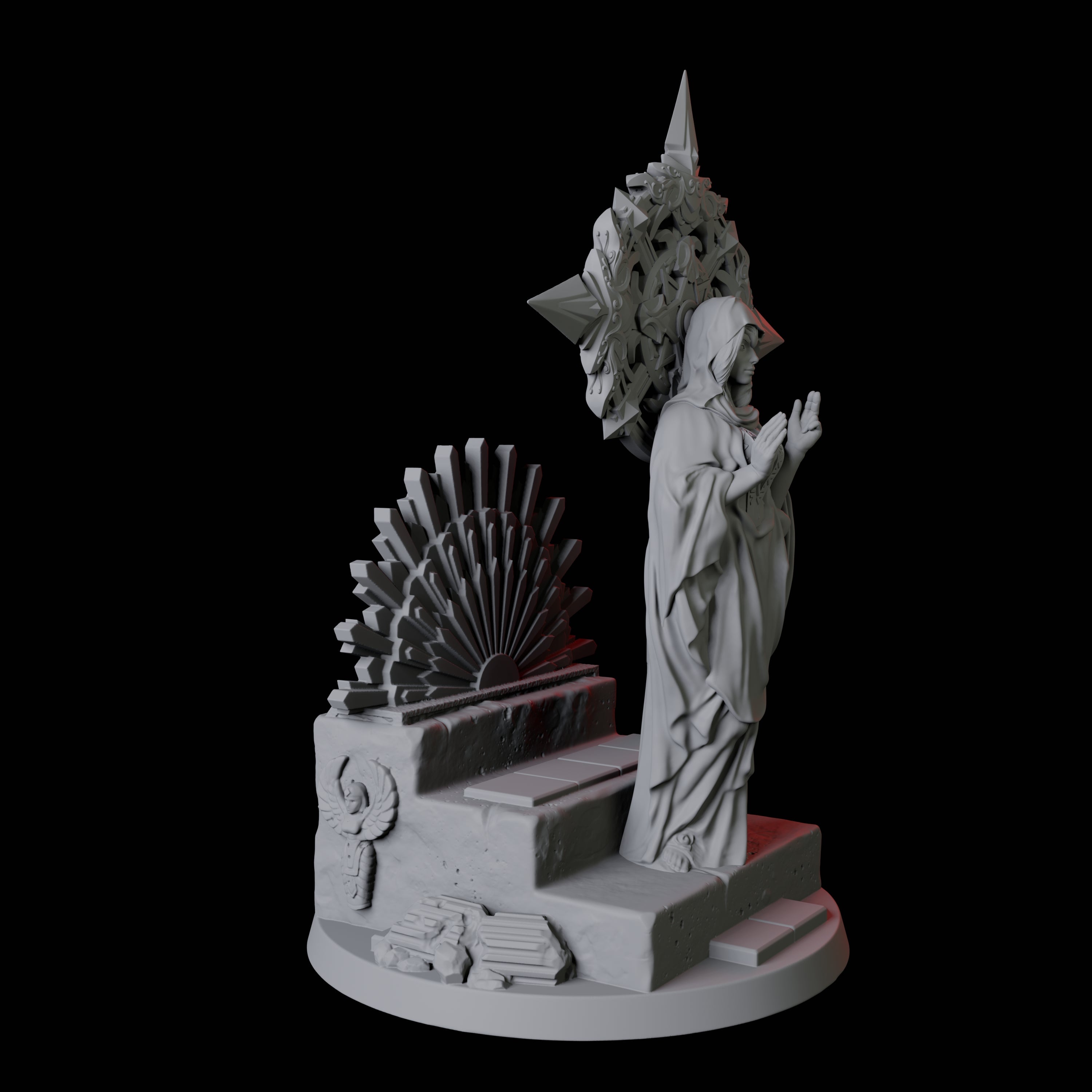 Confident Queen Miniature for Dungeons and Dragons, Pathfinder or other TTRPGs