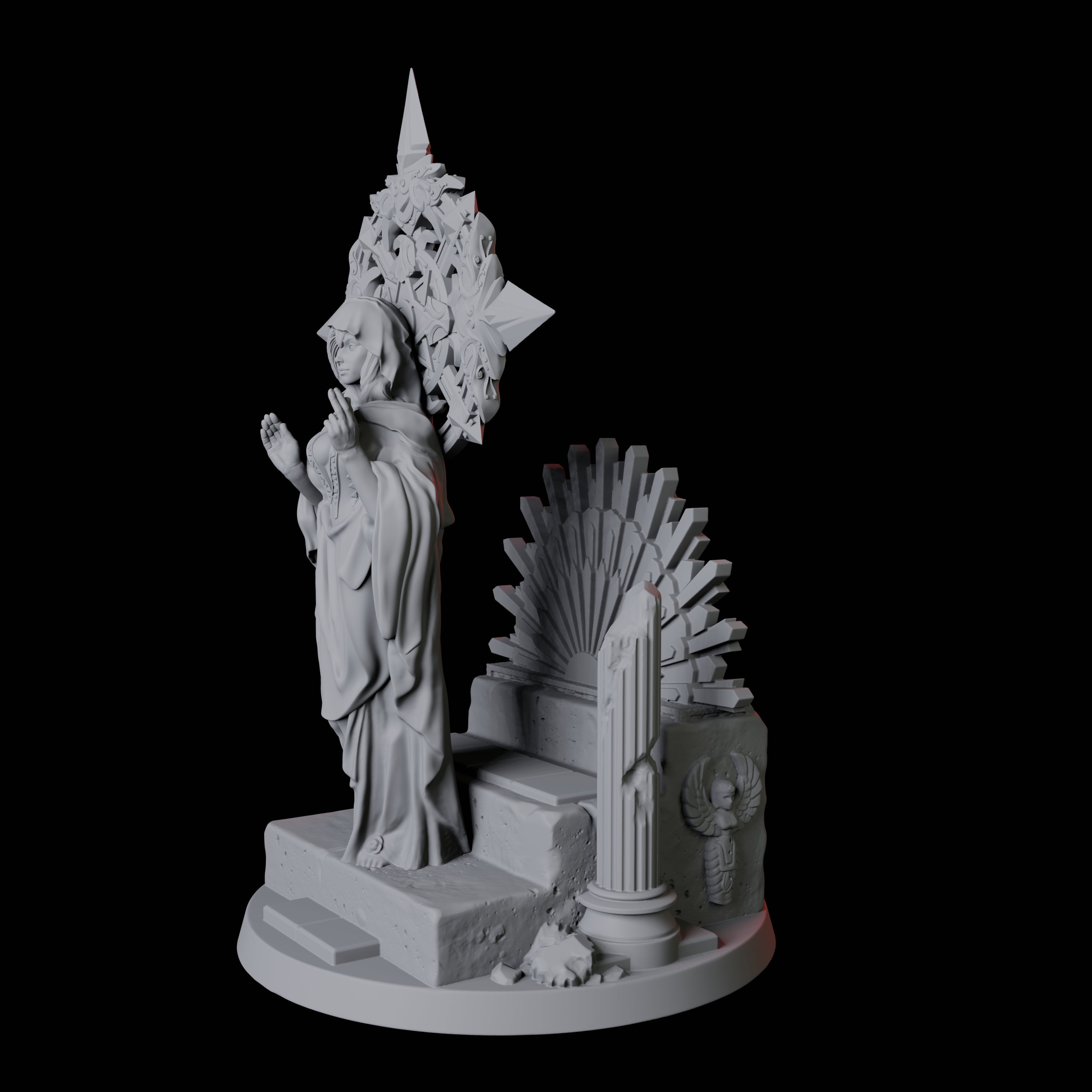 Confident Queen Miniature for Dungeons and Dragons, Pathfinder or other TTRPGs