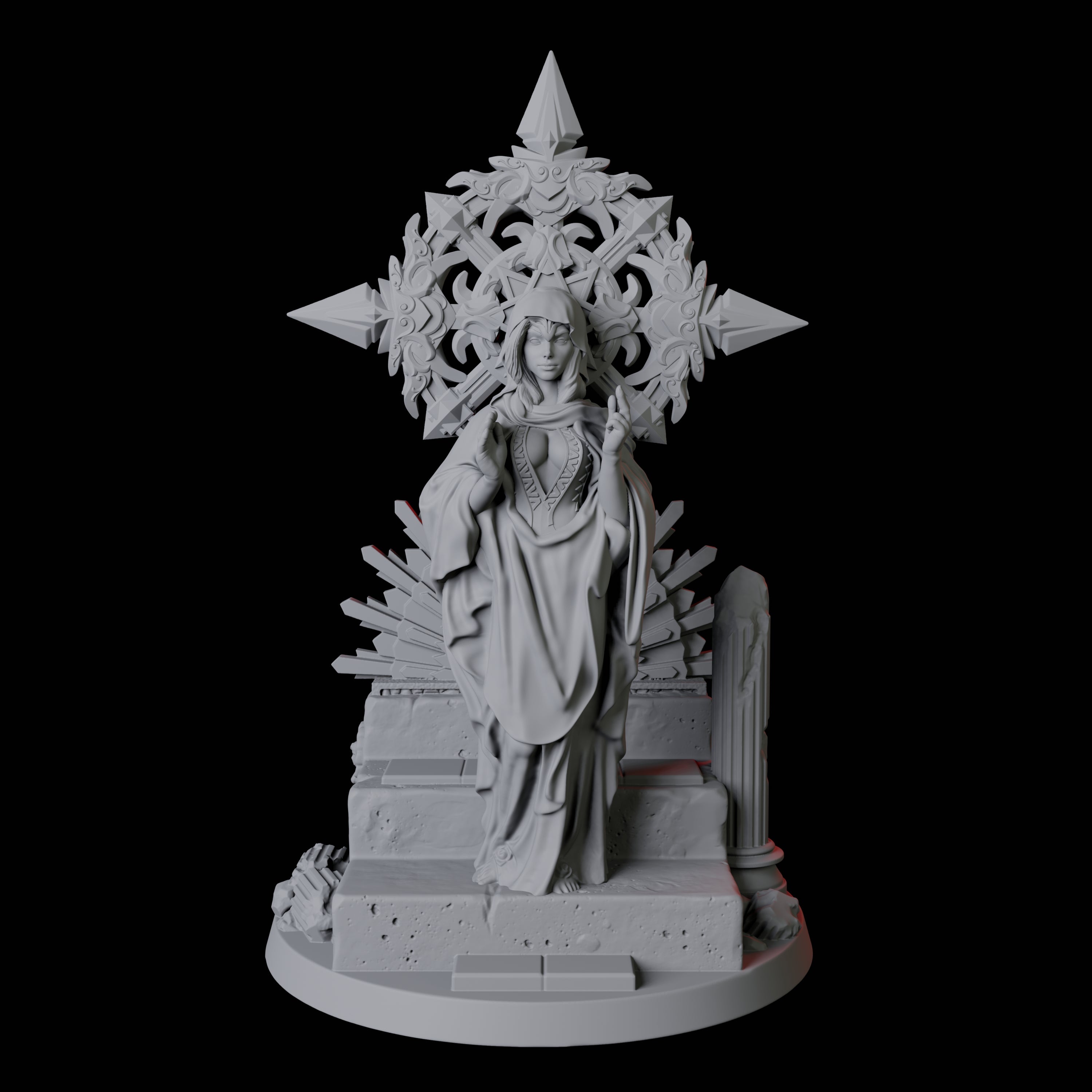 Confident Queen Miniature for Dungeons and Dragons, Pathfinder or other TTRPGs