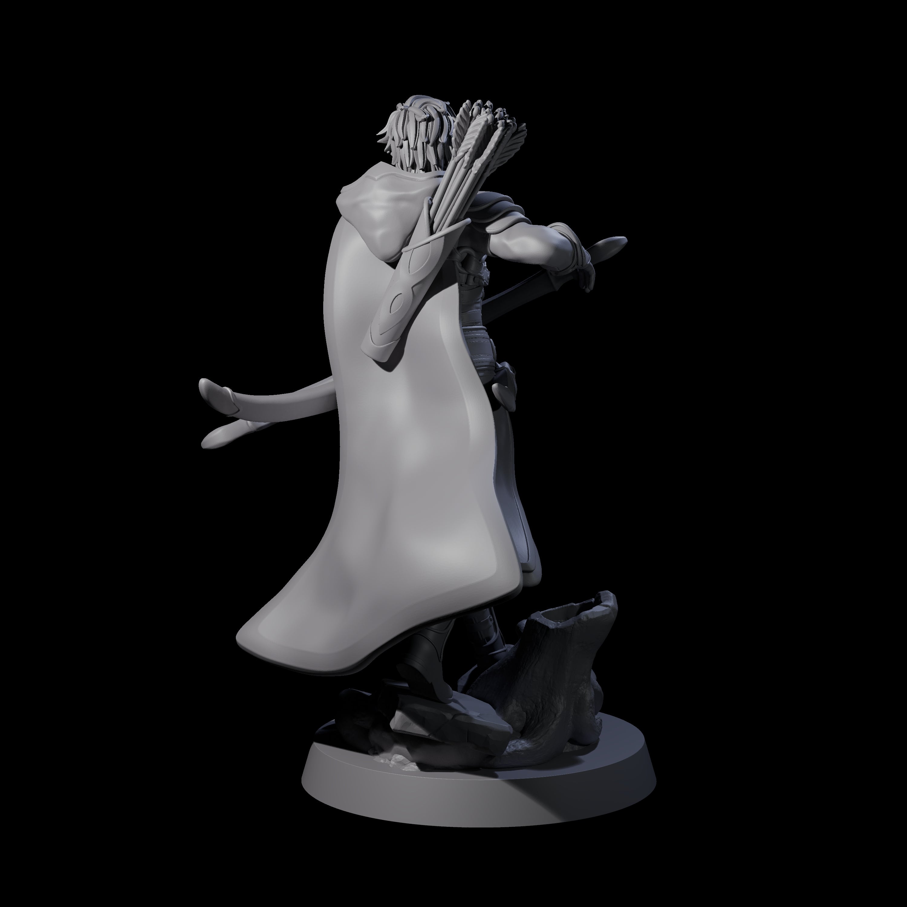 Confident Ranger Miniature for Dungeons and Dragons, Pathfinder or other TTRPGs