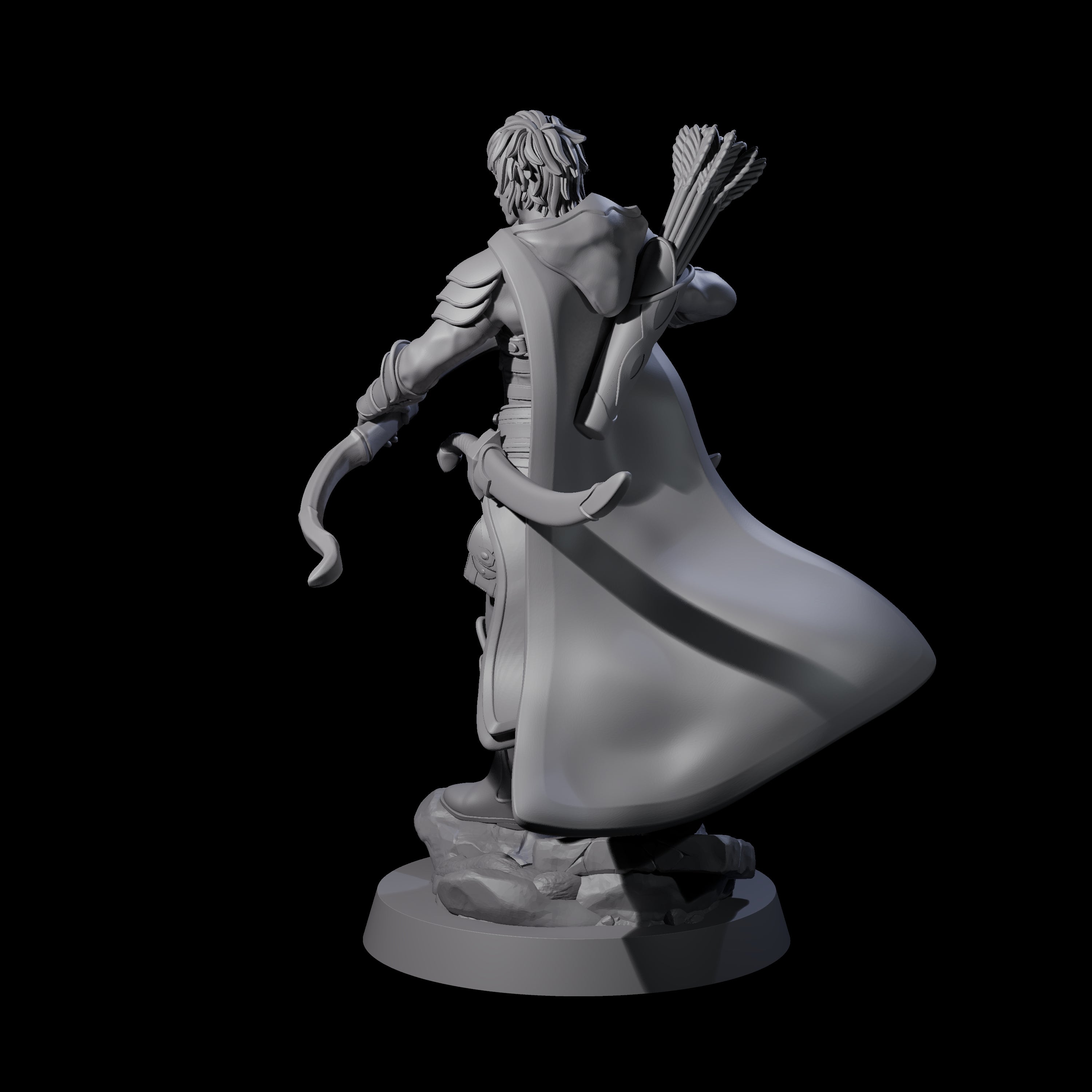 Confident Ranger Miniature for Dungeons and Dragons, Pathfinder or other TTRPGs