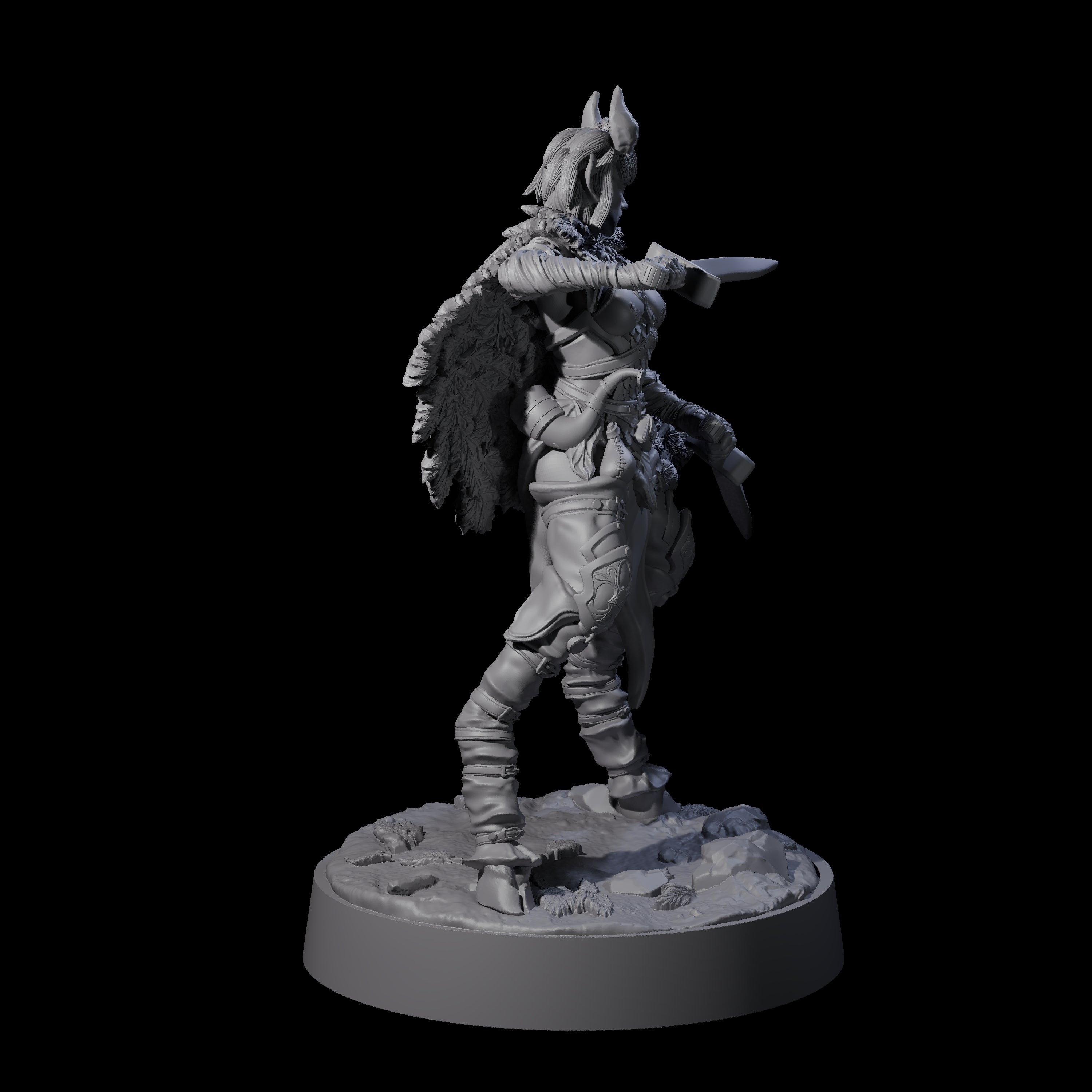 Confident Satyr Glade Defender A Miniature for Dungeons and Dragons, Pathfinder or other TTRPGs