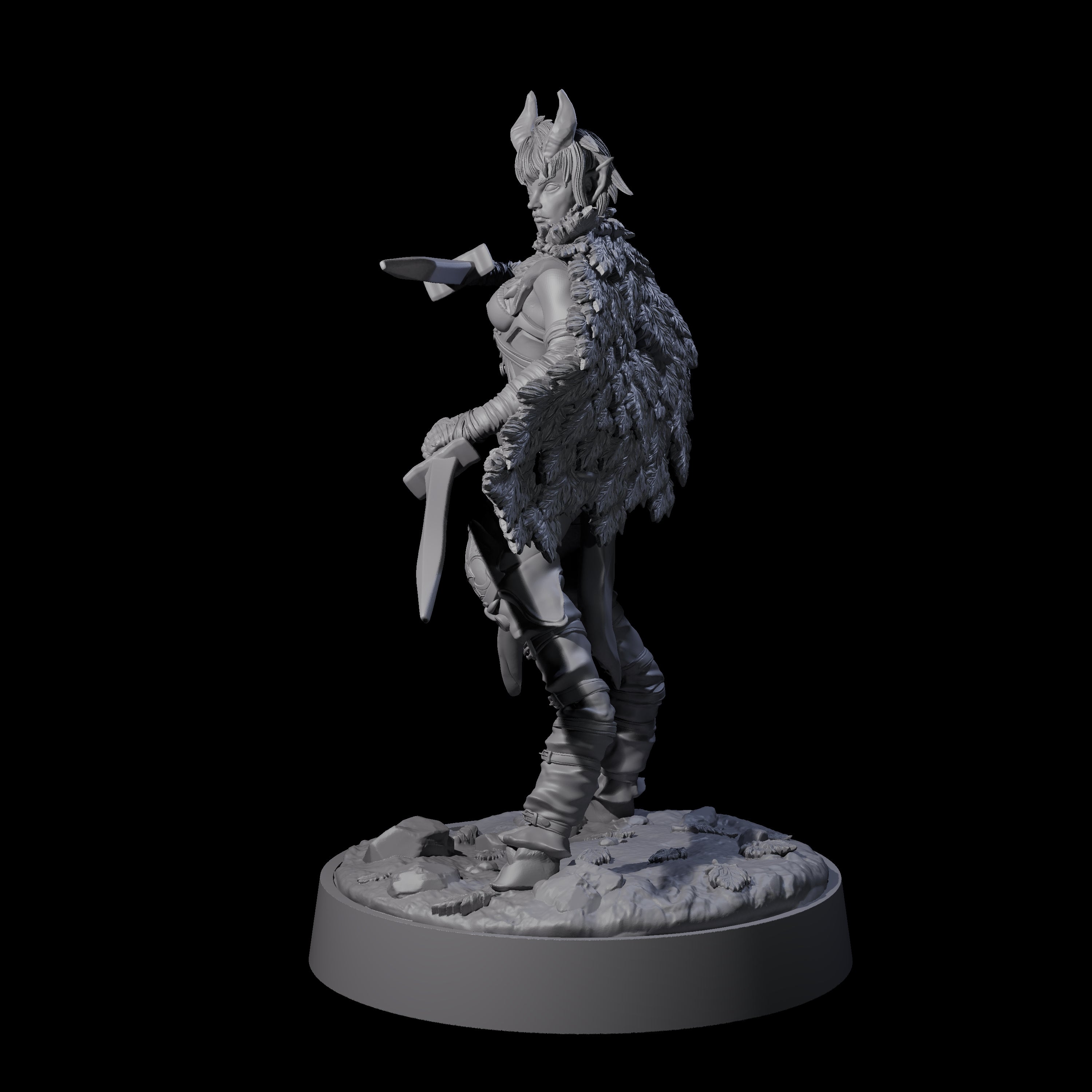 Confident Satyr Glade Defender A Miniature for Dungeons and Dragons, Pathfinder or other TTRPGs