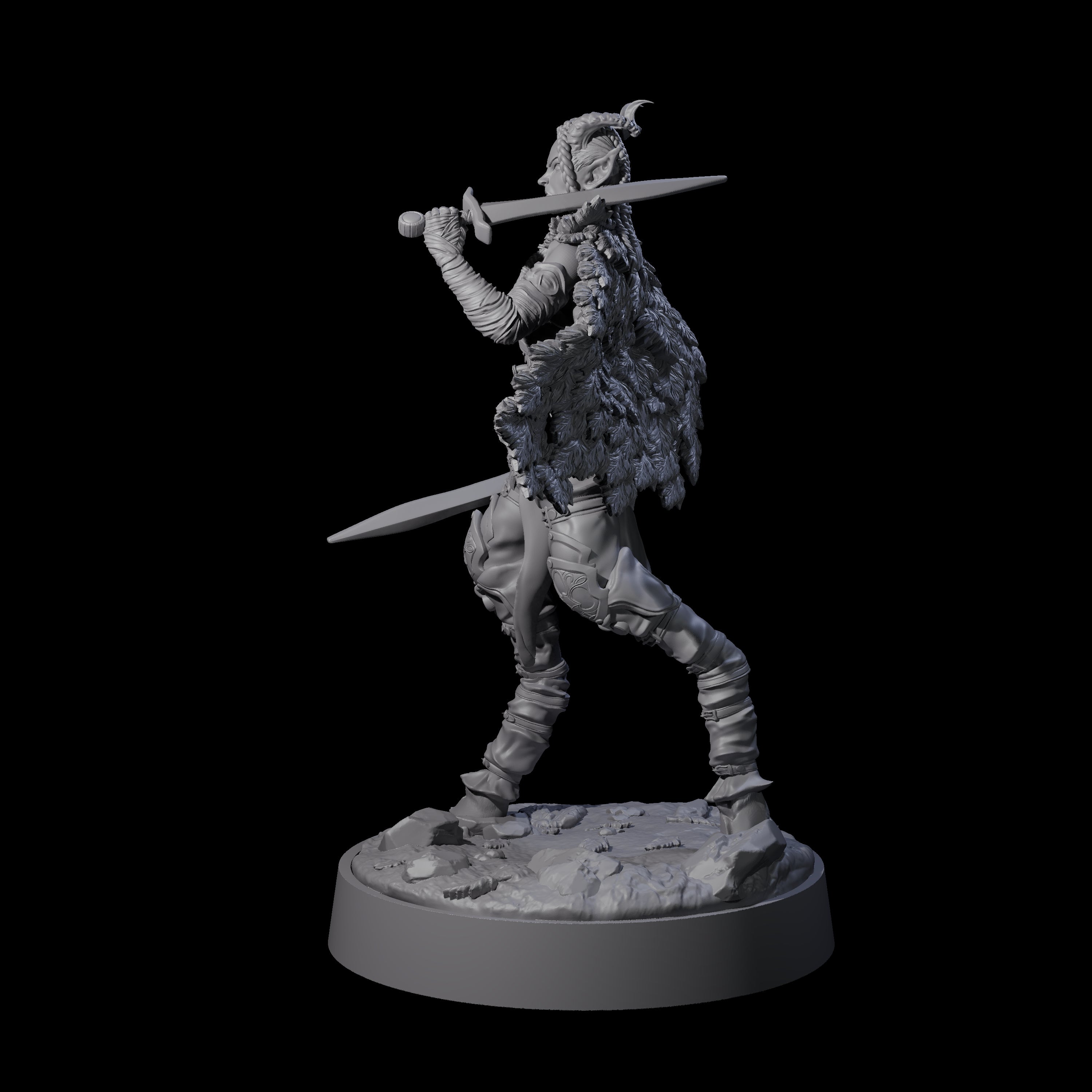 Confident Satyr Glade Defender B Miniature for Dungeons and Dragons, Pathfinder or other TTRPGs