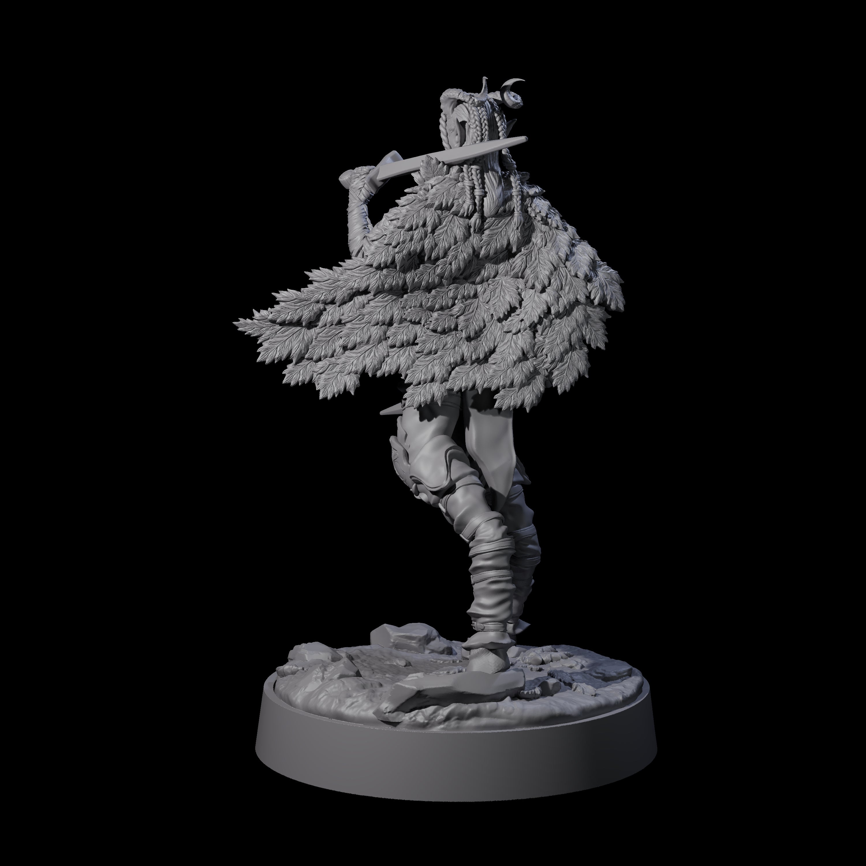 Confident Satyr Glade Defender B Miniature for Dungeons and Dragons, Pathfinder or other TTRPGs