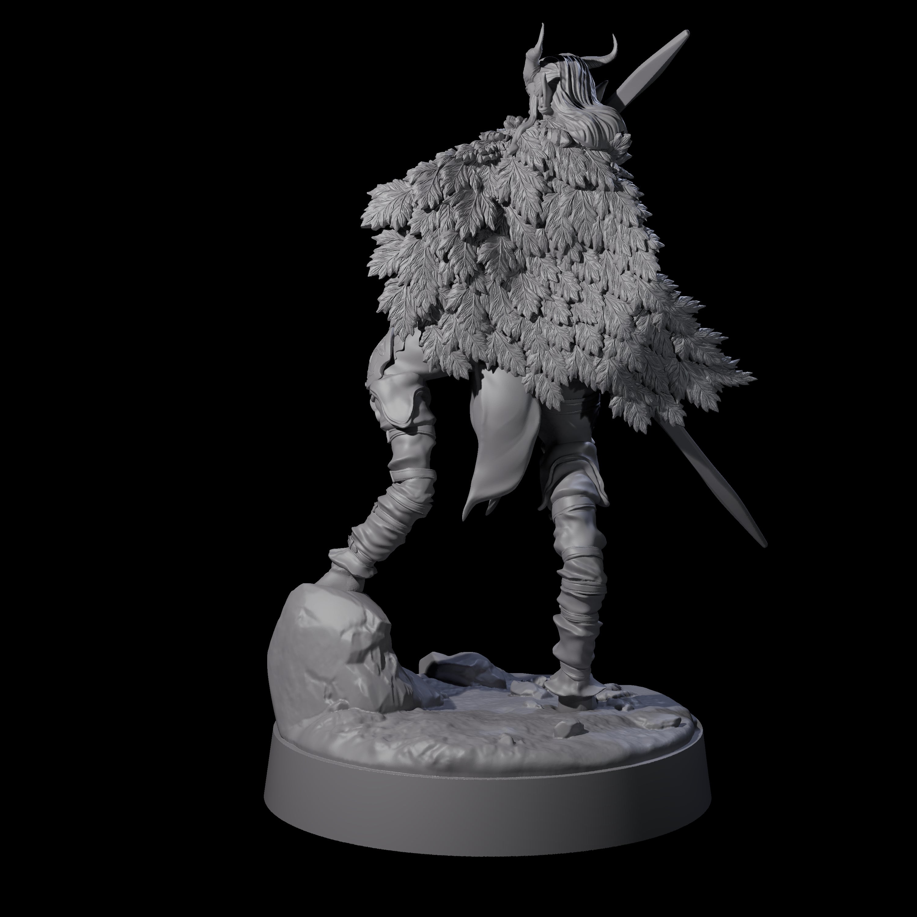 Confident Satyr Glade Defender C Miniature for Dungeons and Dragons, Pathfinder or other TTRPGs