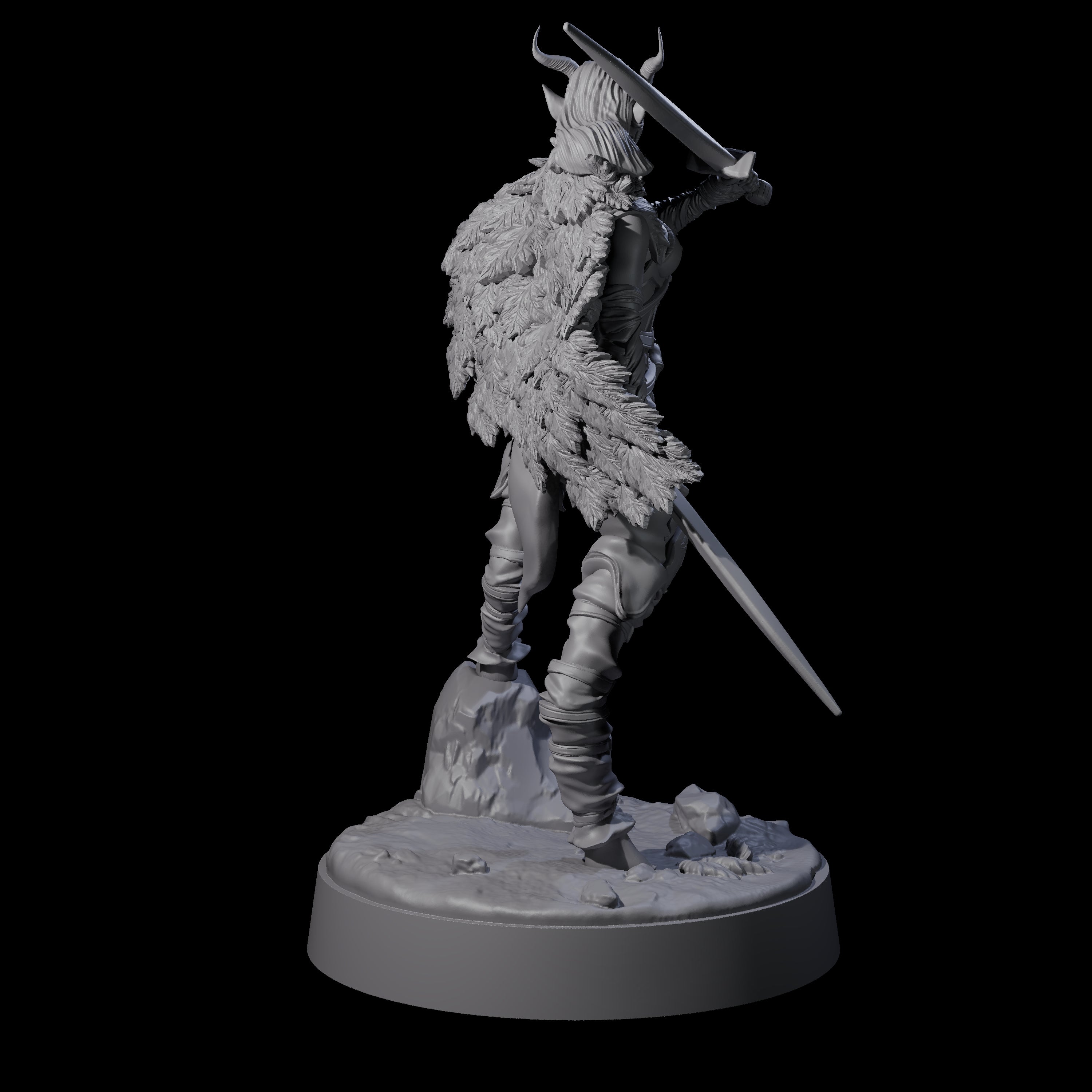 Confident Satyr Glade Defender C Miniature for Dungeons and Dragons, Pathfinder or other TTRPGs