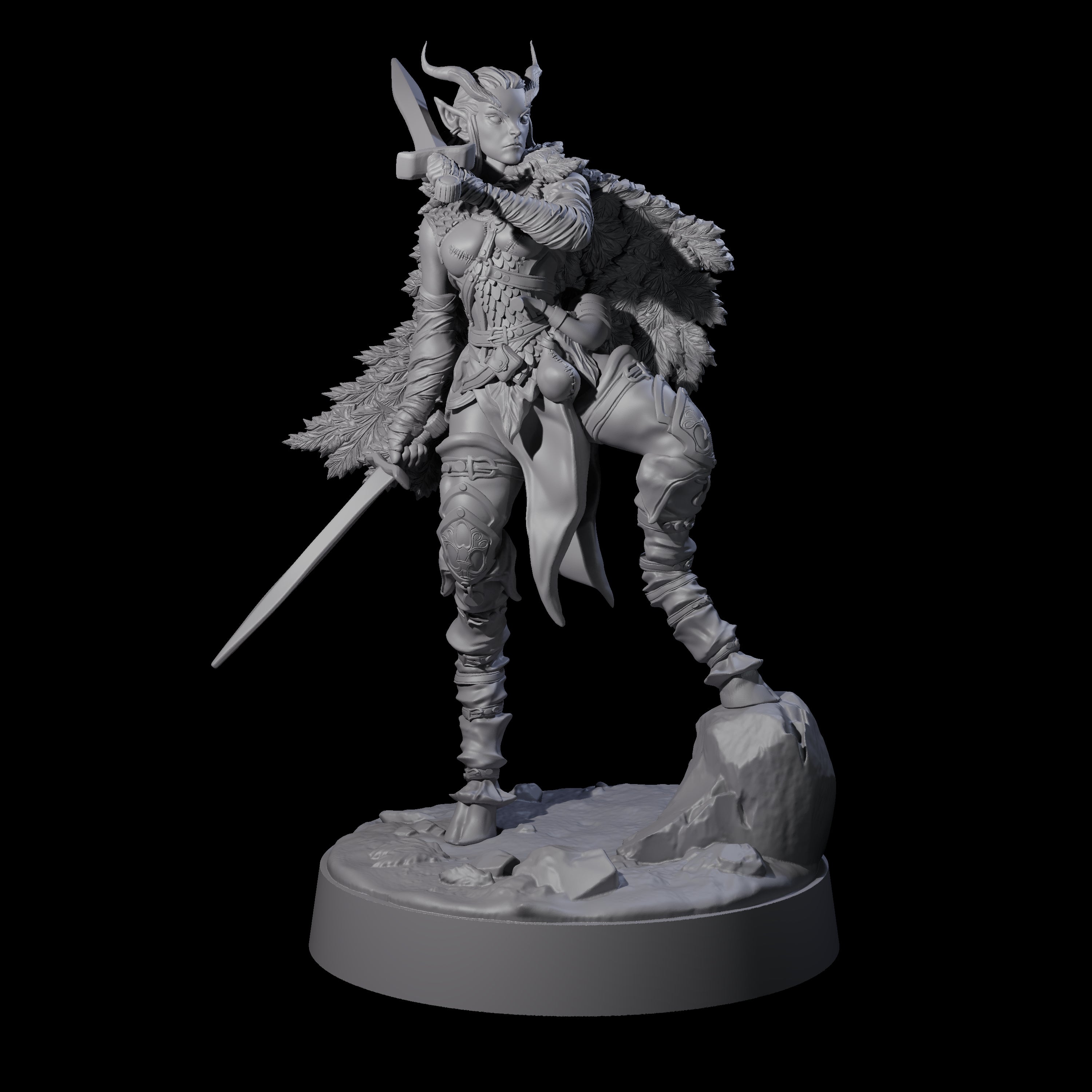 Confident Satyr Glade Defender C Miniature for Dungeons and Dragons, Pathfinder or other TTRPGs