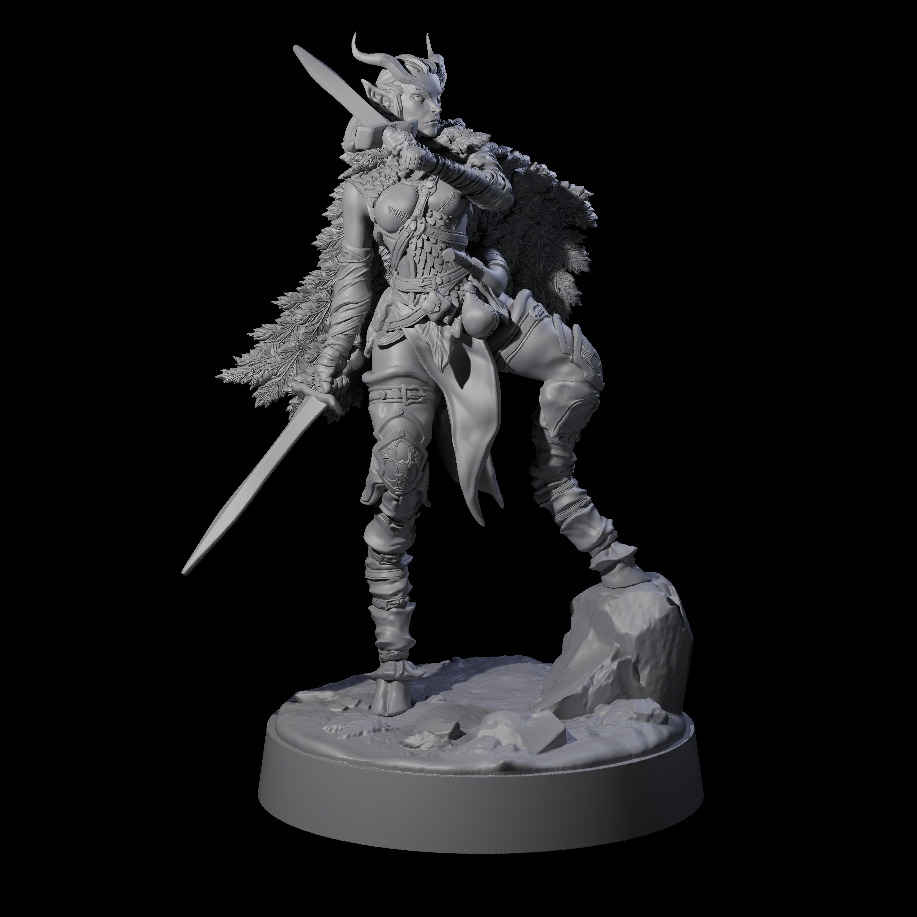 Confident Satyr Glade Defender C Miniature for Dungeons and Dragons, Pathfinder or other TTRPGs
