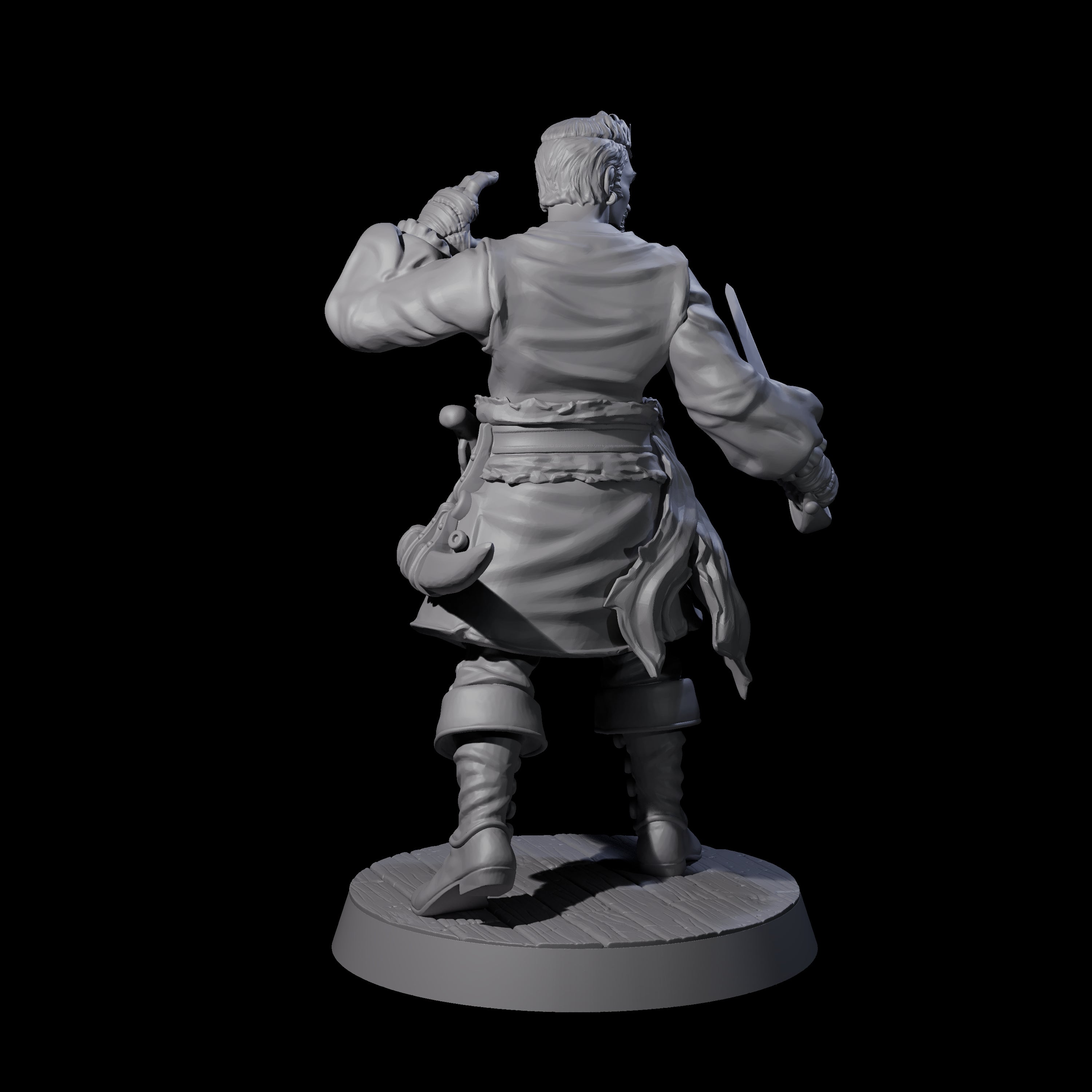 Confident Swashbuckling Pirate A Miniature for Dungeons and Dragons, Pathfinder or other TTRPGs