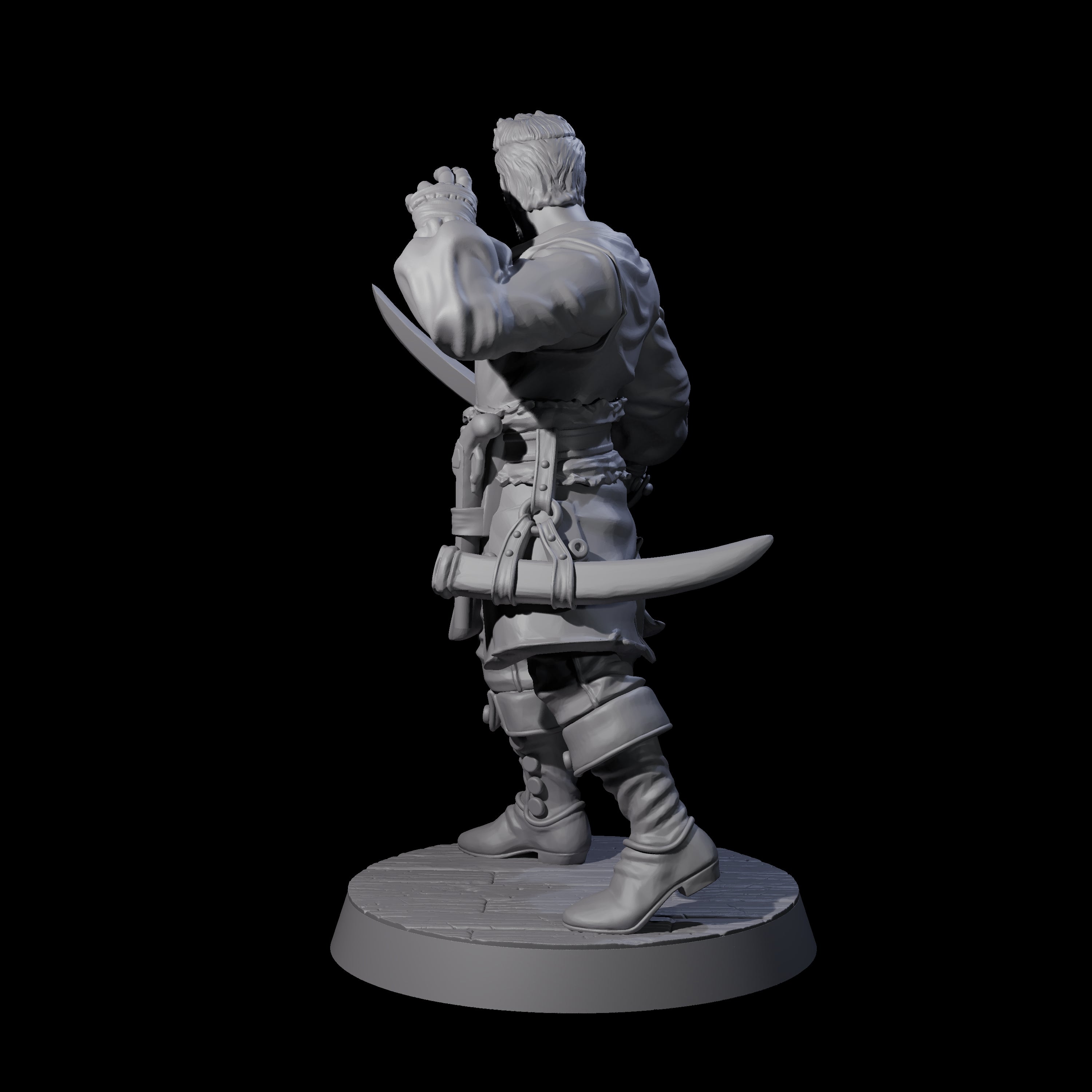 Confident Swashbuckling Pirate A Miniature for Dungeons and Dragons, Pathfinder or other TTRPGs