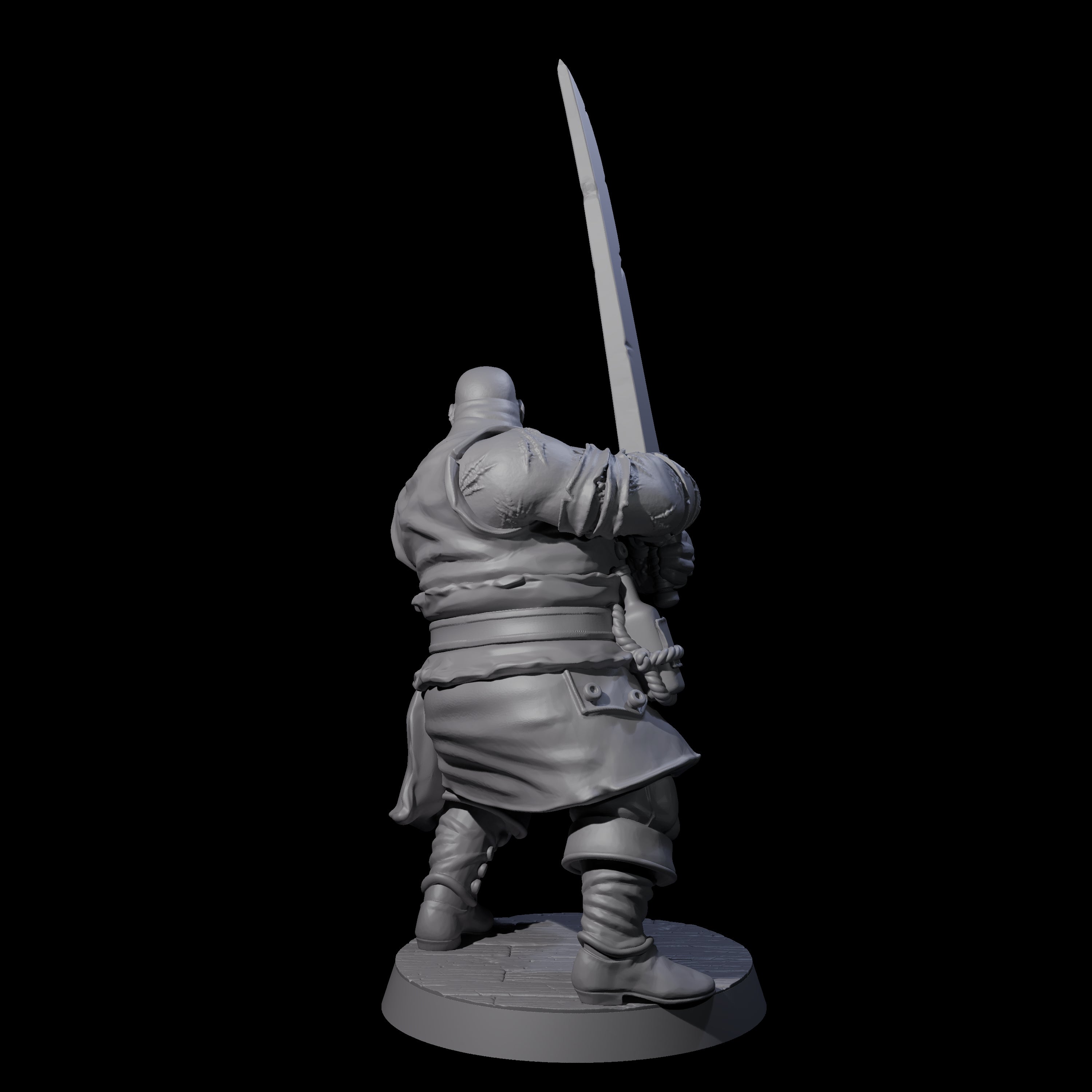 Confident Swashbuckling Pirate D Miniature for Dungeons and Dragons, Pathfinder or other TTRPGs