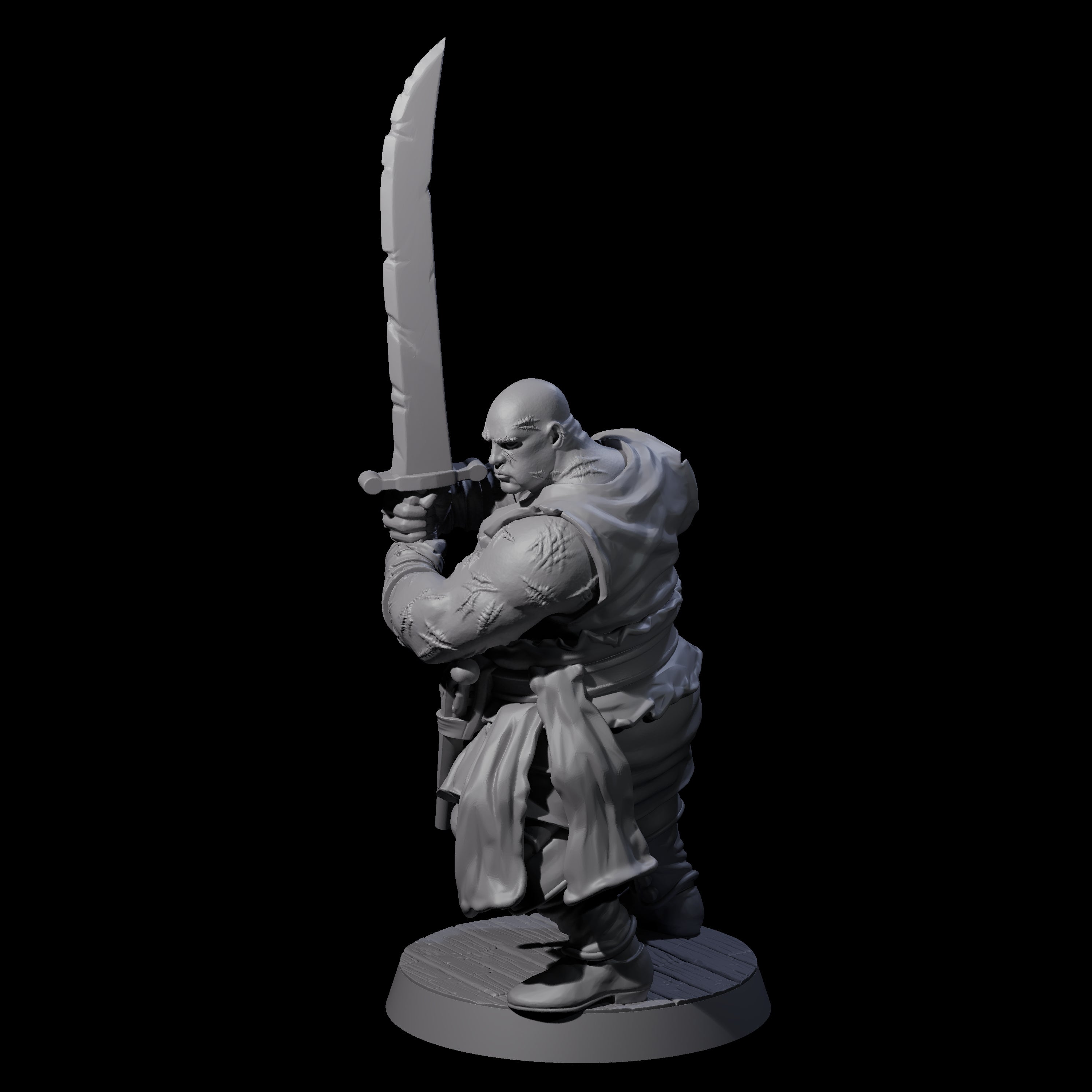 Confident Swashbuckling Pirate D Miniature for Dungeons and Dragons, Pathfinder or other TTRPGs