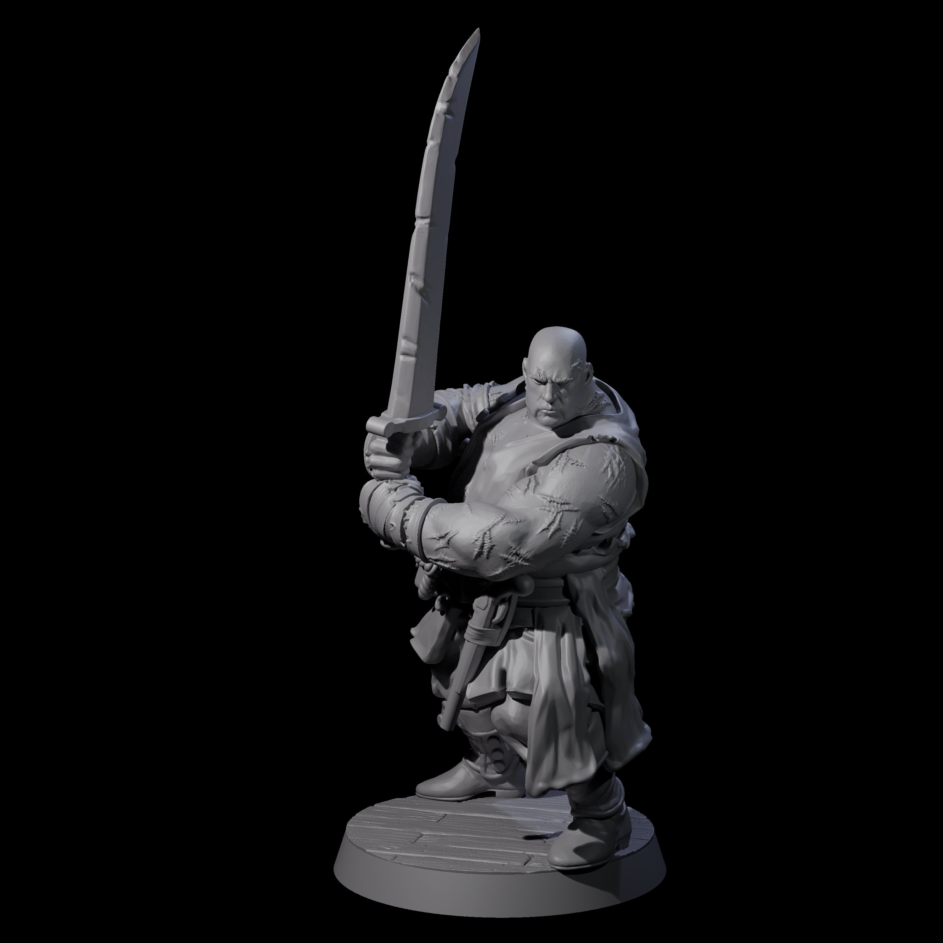 Confident Swashbuckling Pirate D Miniature for Dungeons and Dragons, Pathfinder or other TTRPGs
