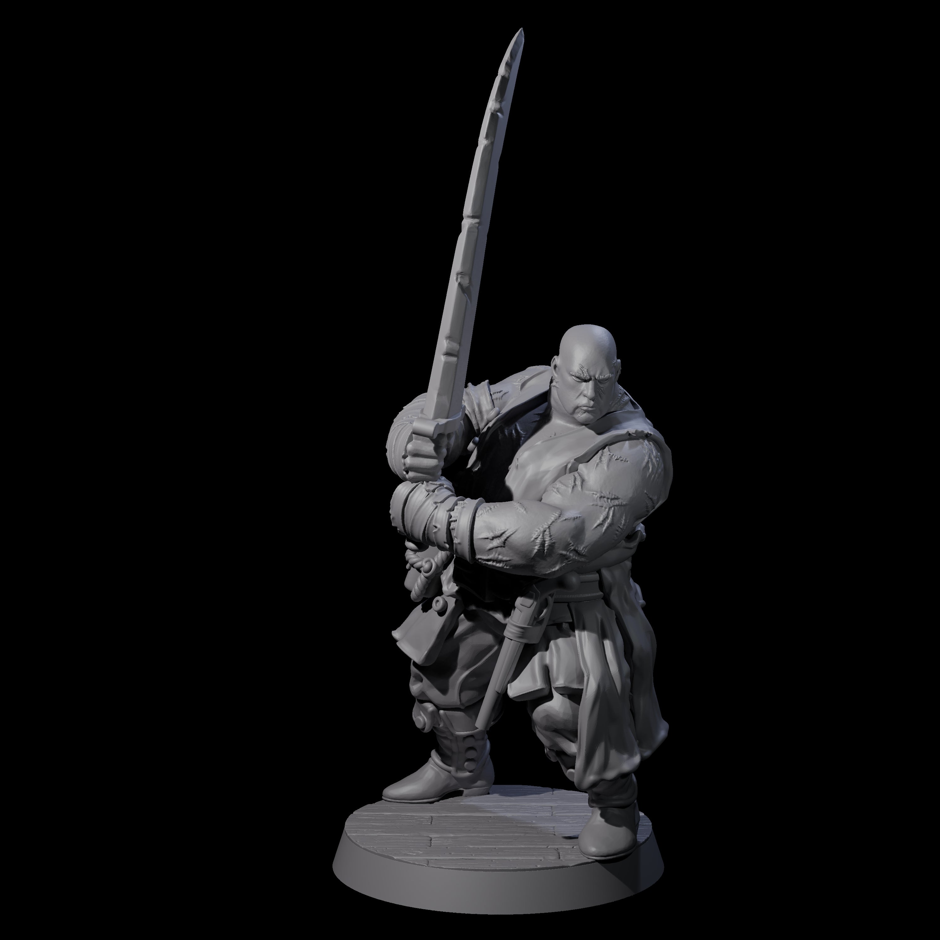 Confident Swashbuckling Pirate D Miniature for Dungeons and Dragons, Pathfinder or other TTRPGs