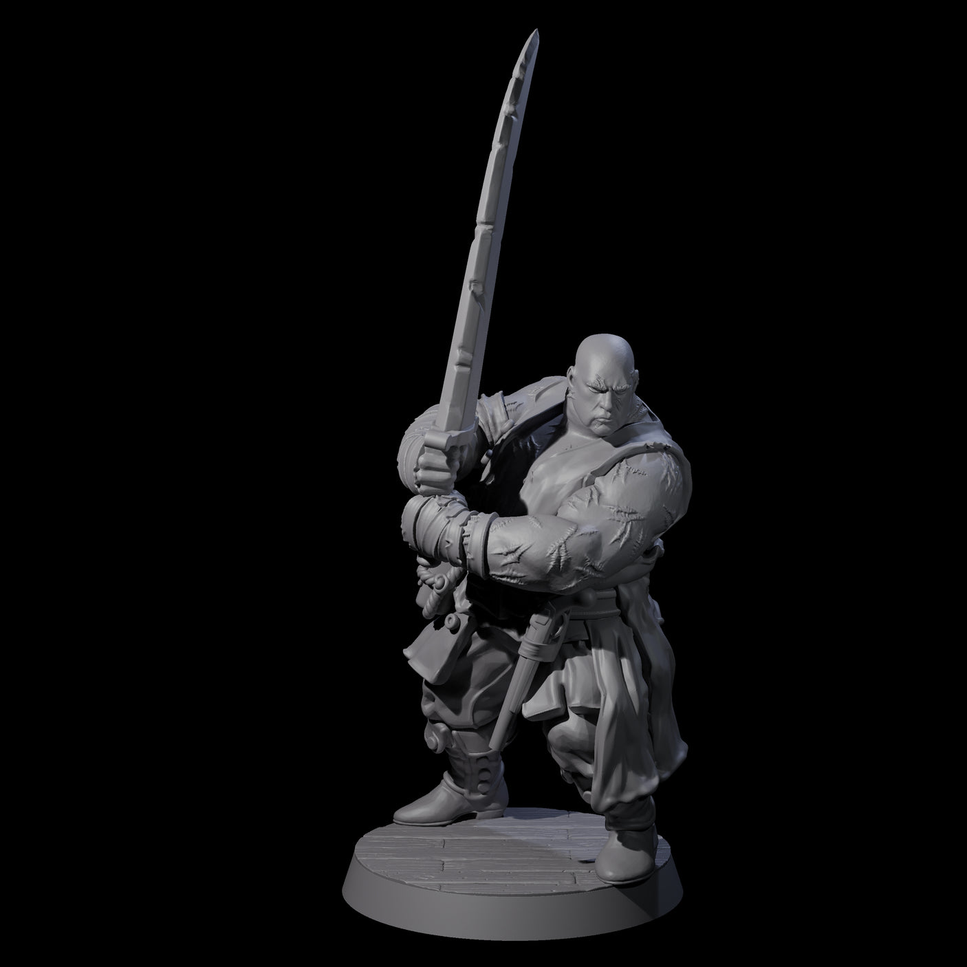 Confident Swashbuckling Pirate D Miniature for Dungeons and Dragons, Pathfinder or other TTRPGs