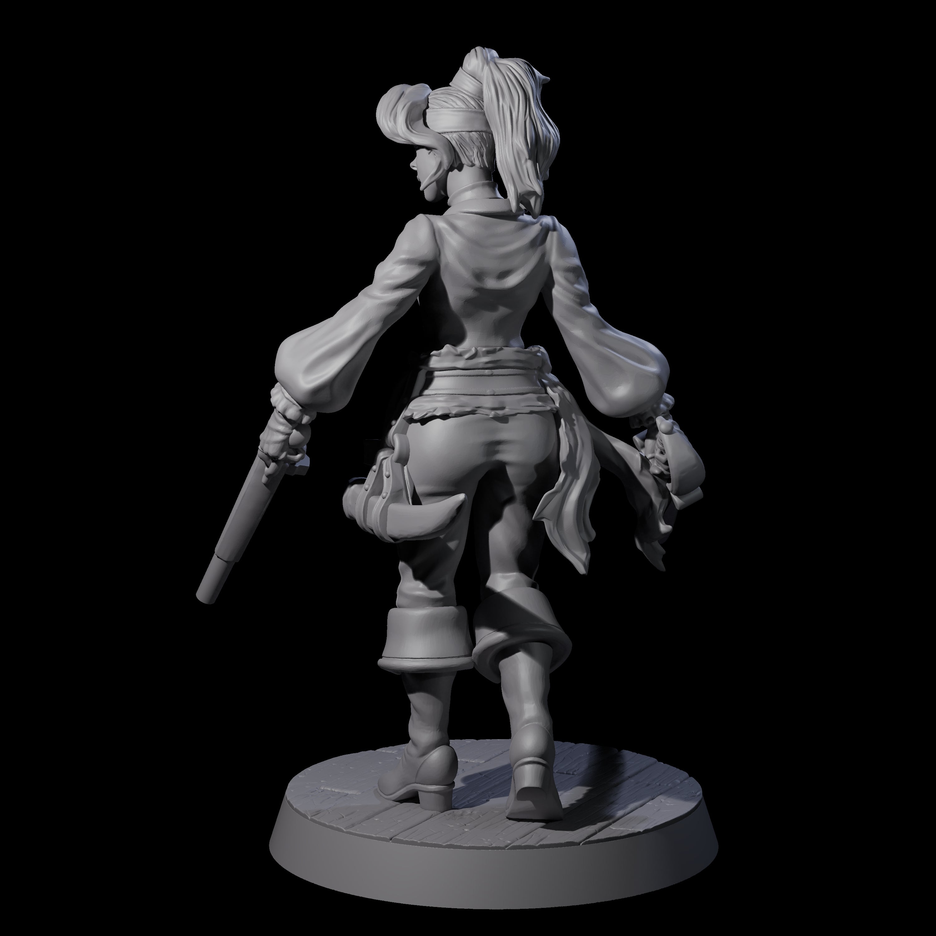 Confident Swashbuckling Pirate E Miniature for Dungeons and Dragons, Pathfinder or other TTRPGs