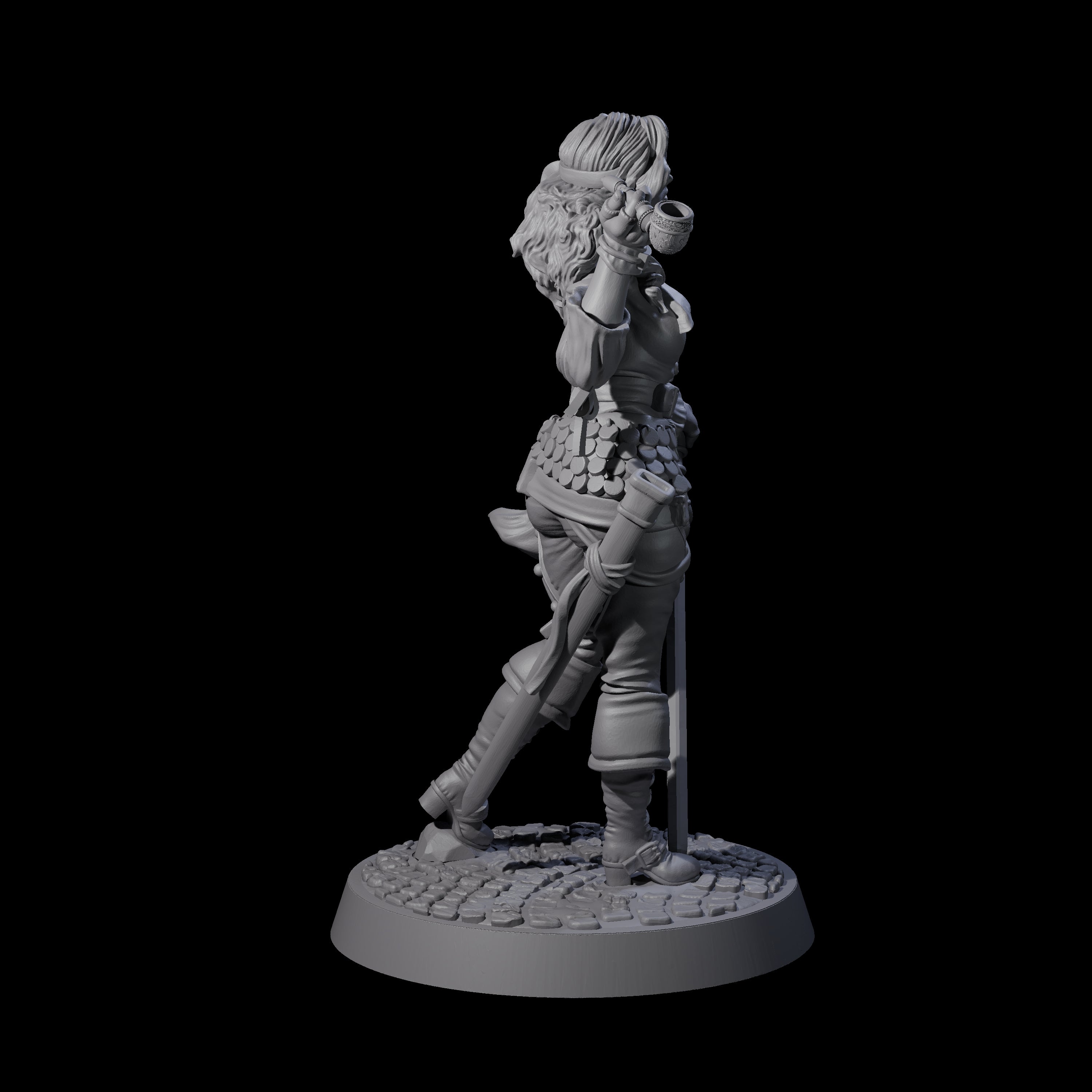 Confident Swashbulker Miniature for Dungeons and Dragons, Pathfinder or other TTRPGs