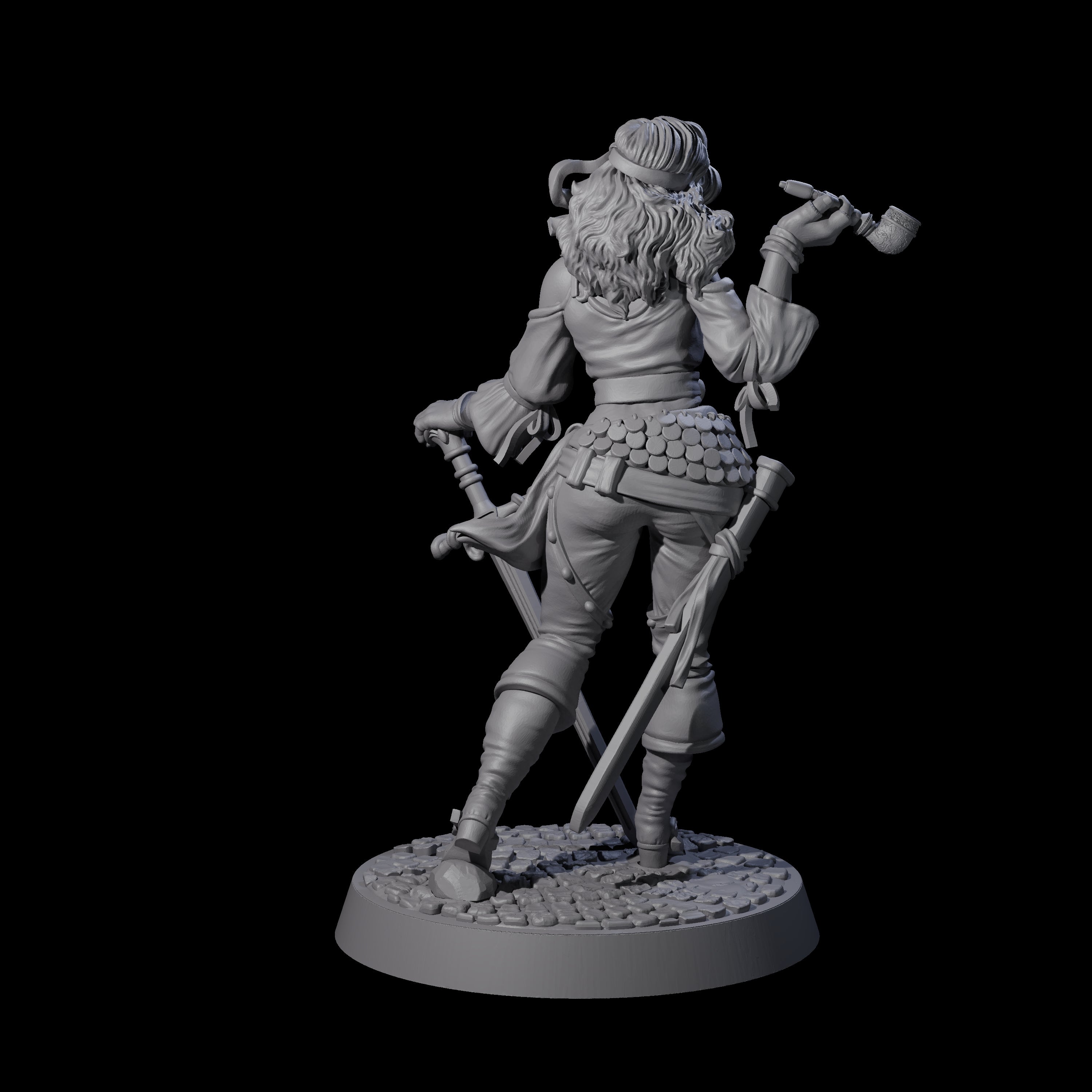 Confident Swashbulker Miniature for Dungeons and Dragons, Pathfinder or other TTRPGs