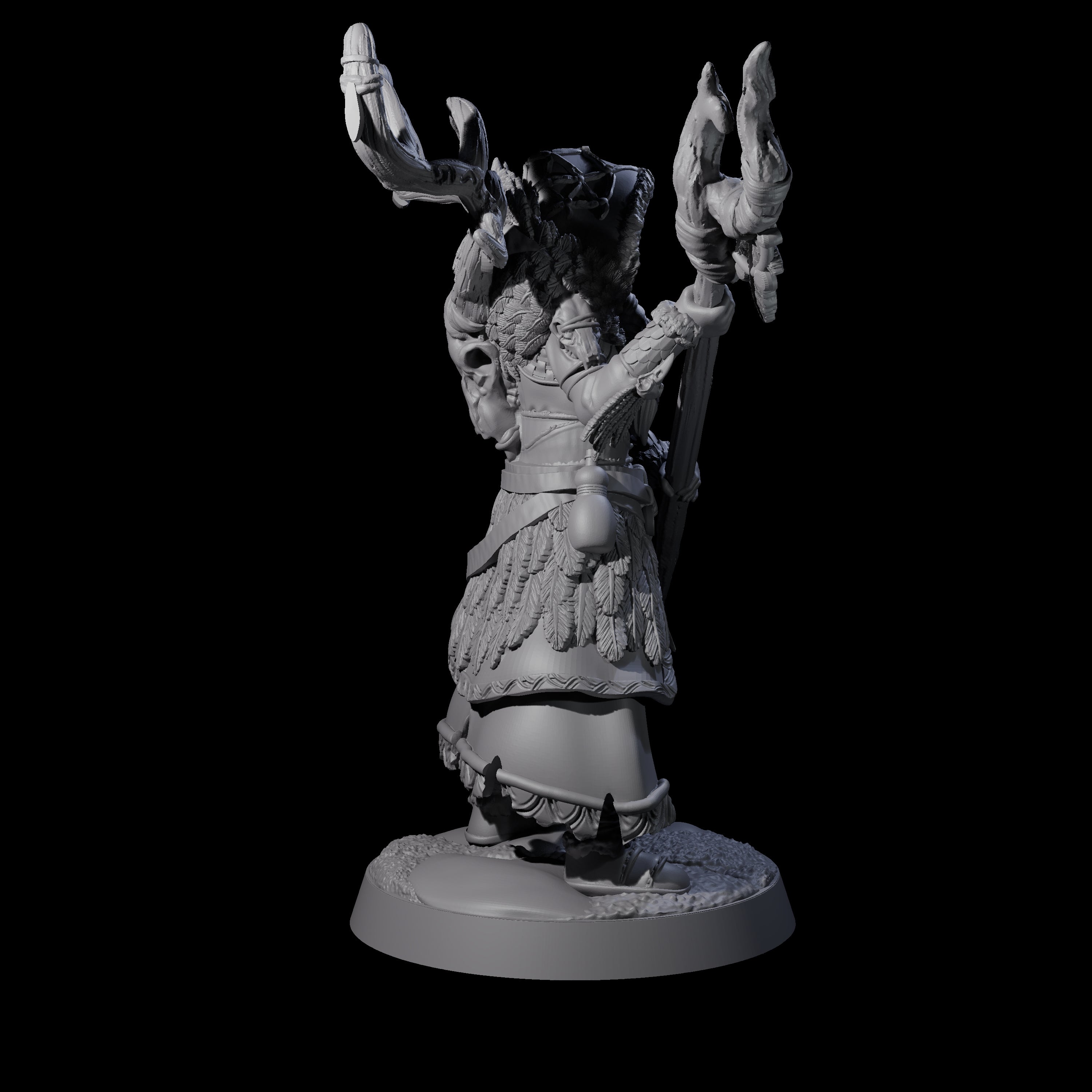 Confident Woodland Druid Miniature for Dungeons and Dragons, Pathfinder or other TTRPGs