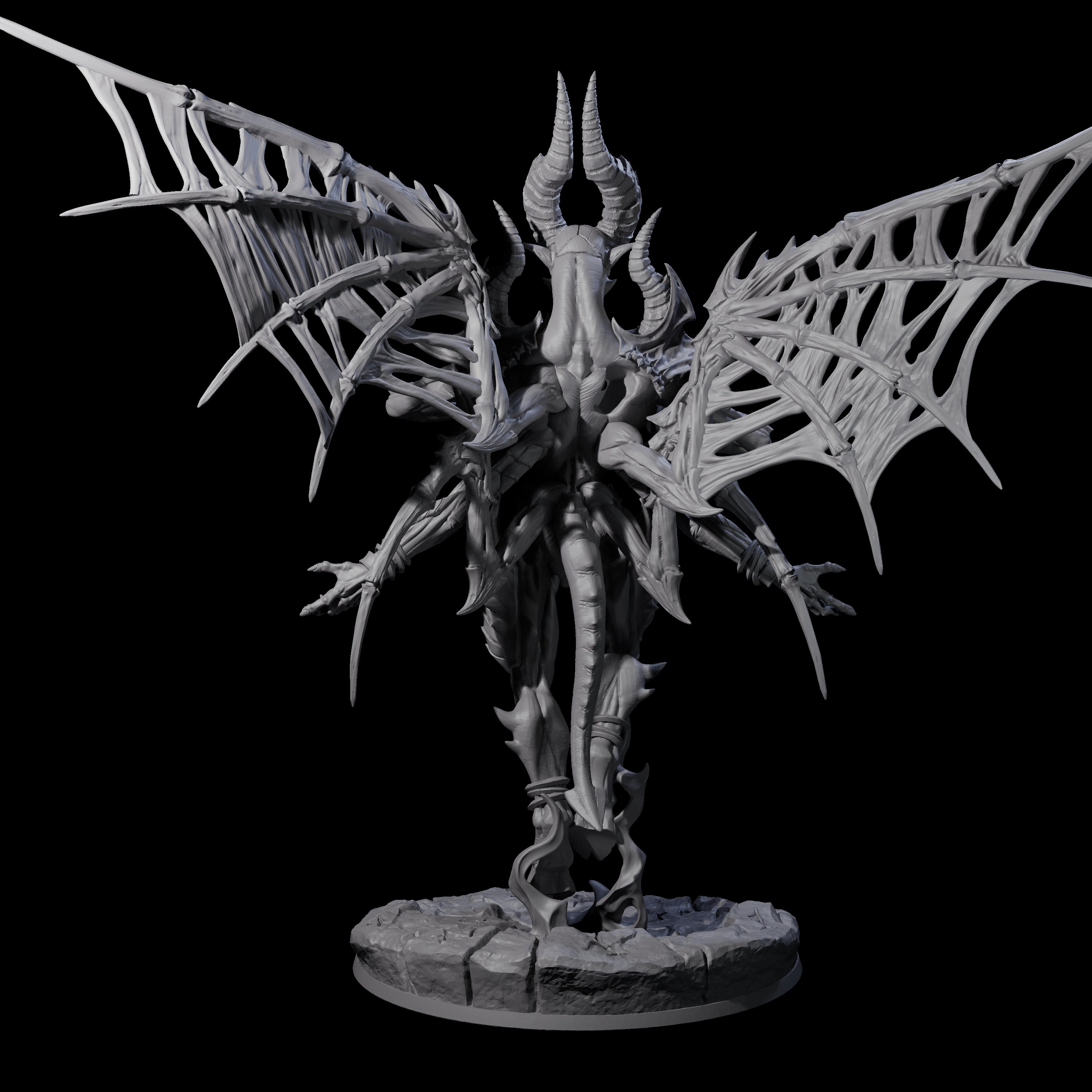 Conjuring Nascent Demon Lord Miniature for Dungeons and Dragons, Pathfinder or other TTRPGs