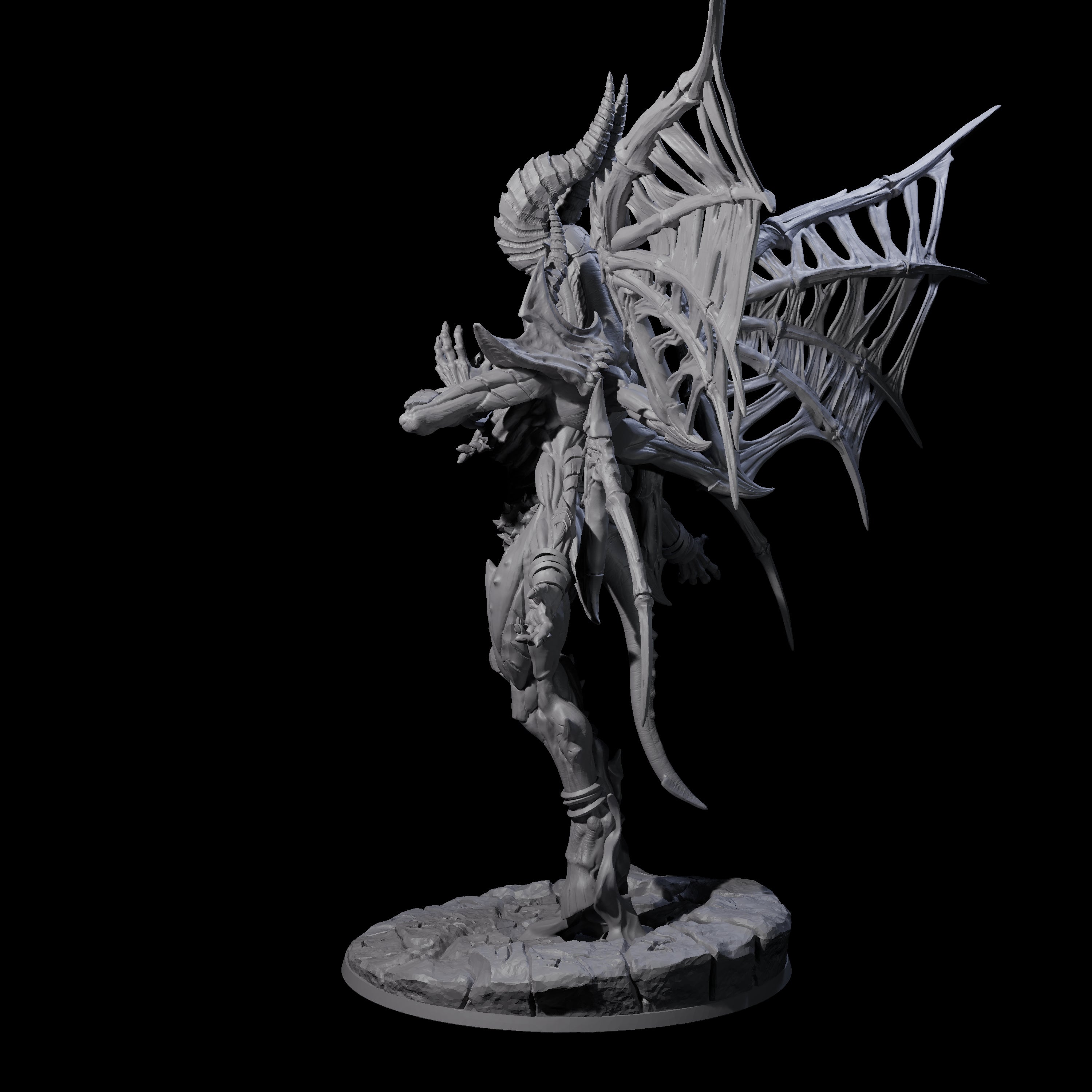 Conjuring Nascent Demon Lord Miniature for Dungeons and Dragons, Pathfinder or other TTRPGs