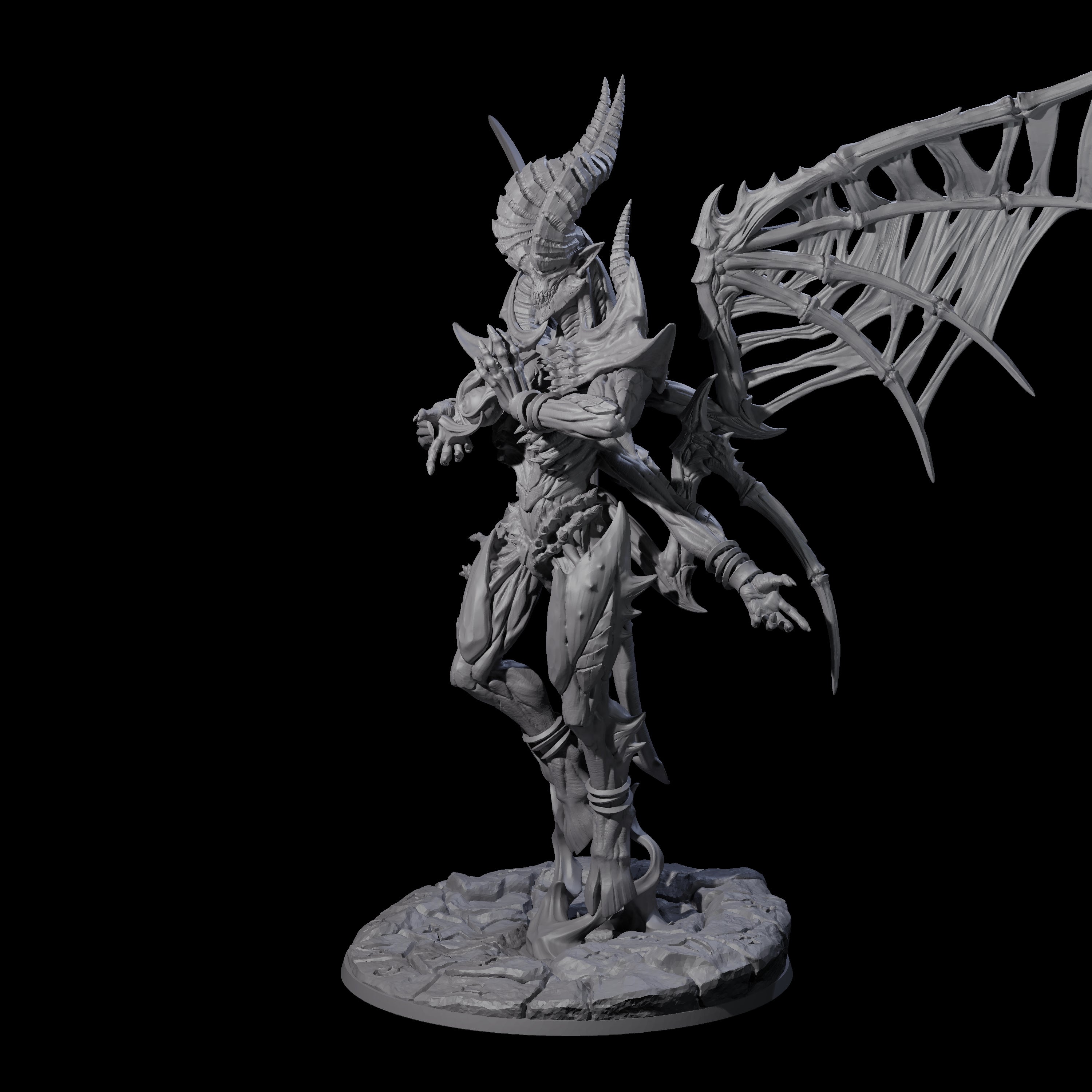 Conjuring Nascent Demon Lord Miniature for Dungeons and Dragons, Pathfinder or other TTRPGs