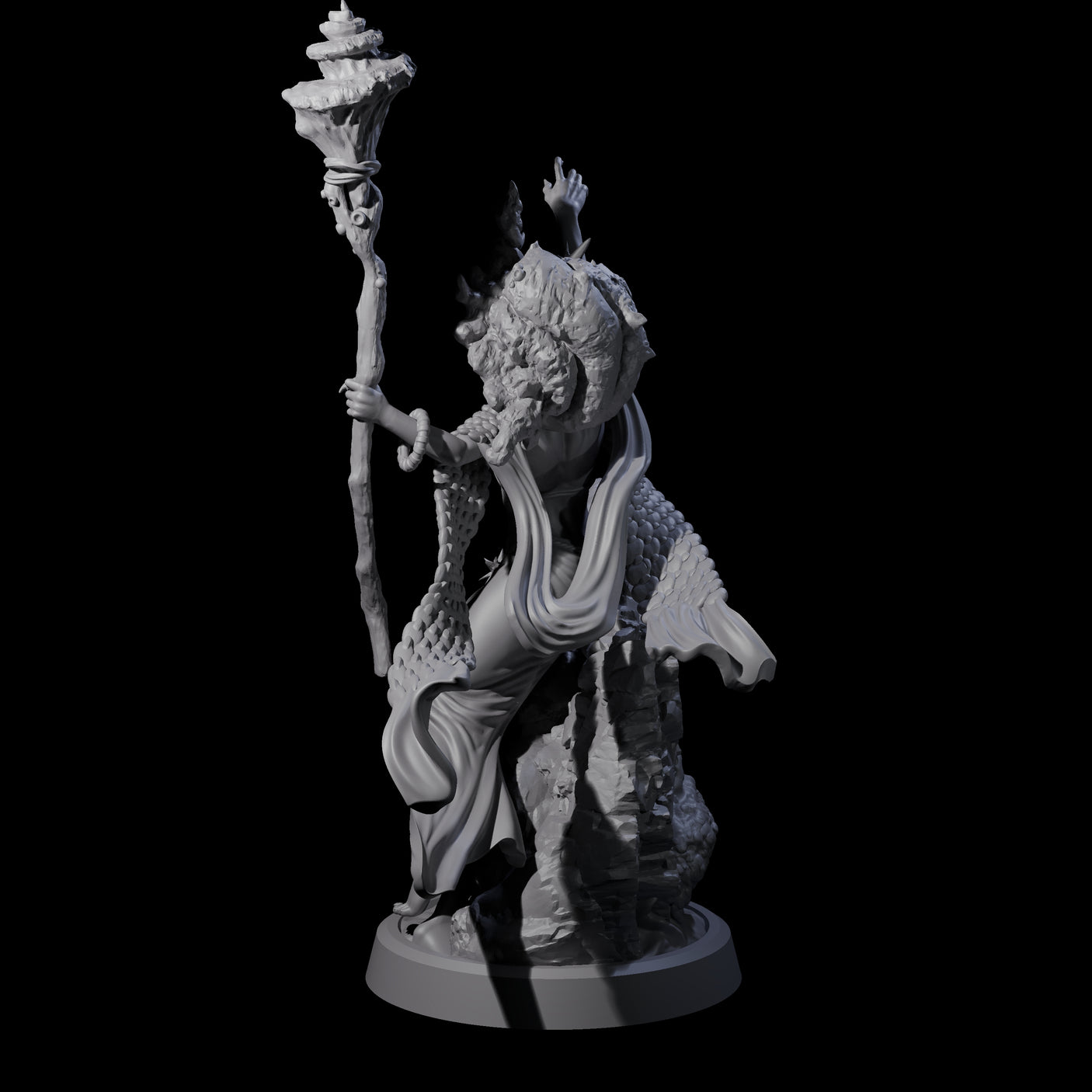 Conjuring Sea Witch Miniature for Dungeons and Dragons, Pathfinder or other TTRPGs
