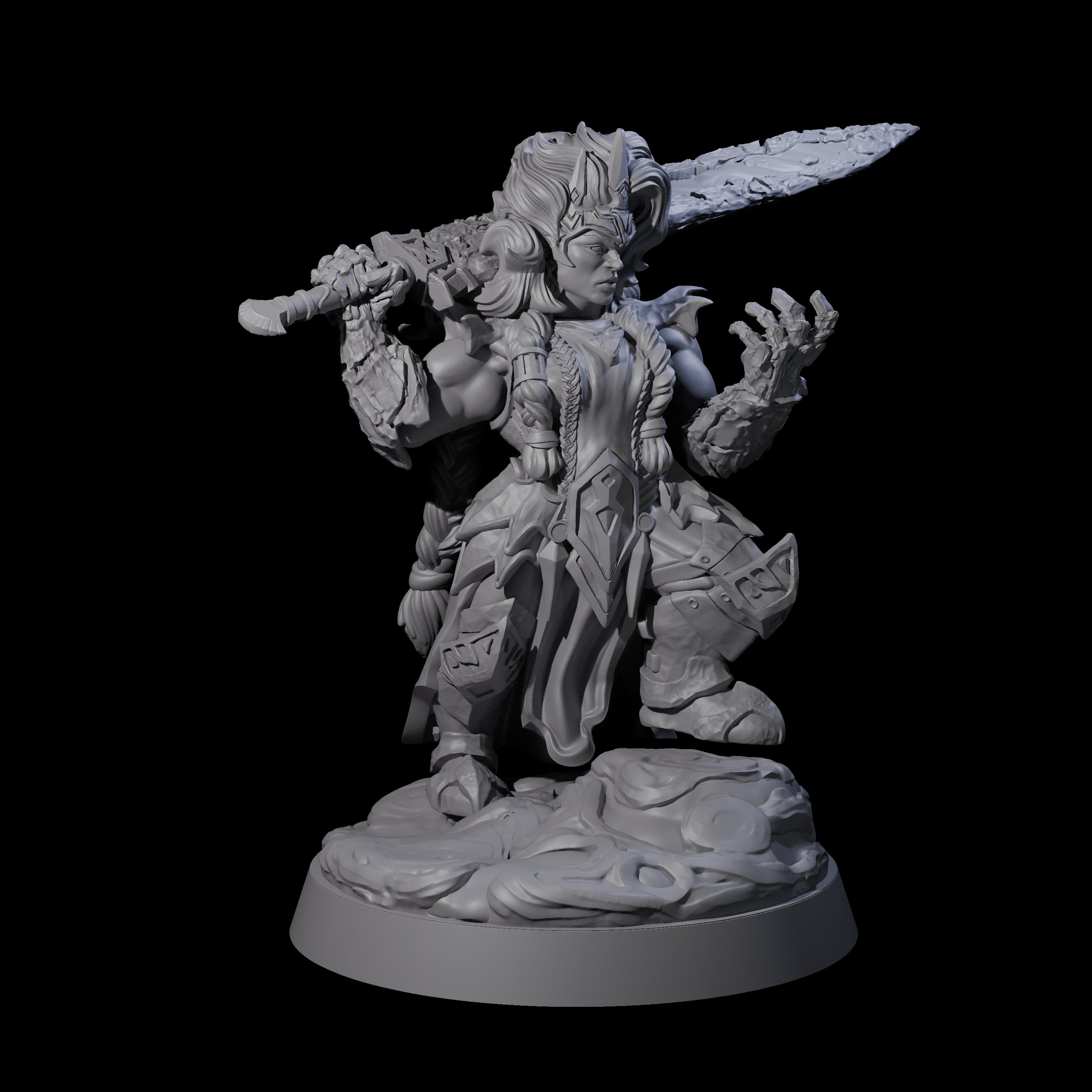 Considering Dwarf Elementalist Miniature for Dungeons and Dragons, Pathfinder or other TTRPGs
