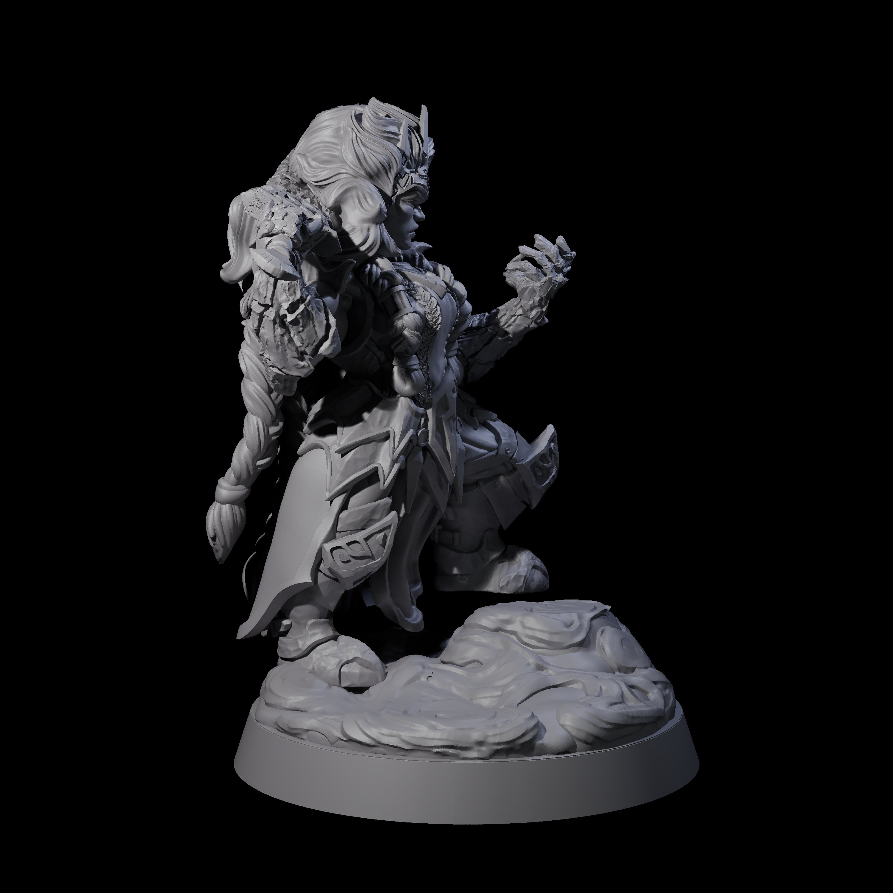 Considering Dwarf Elementalist Miniature for Dungeons and Dragons, Pathfinder or other TTRPGs