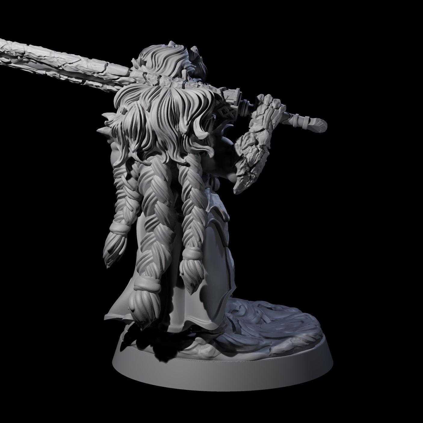 Considering Dwarf Elementalist Miniature for Dungeons and Dragons, Pathfinder or other TTRPGs