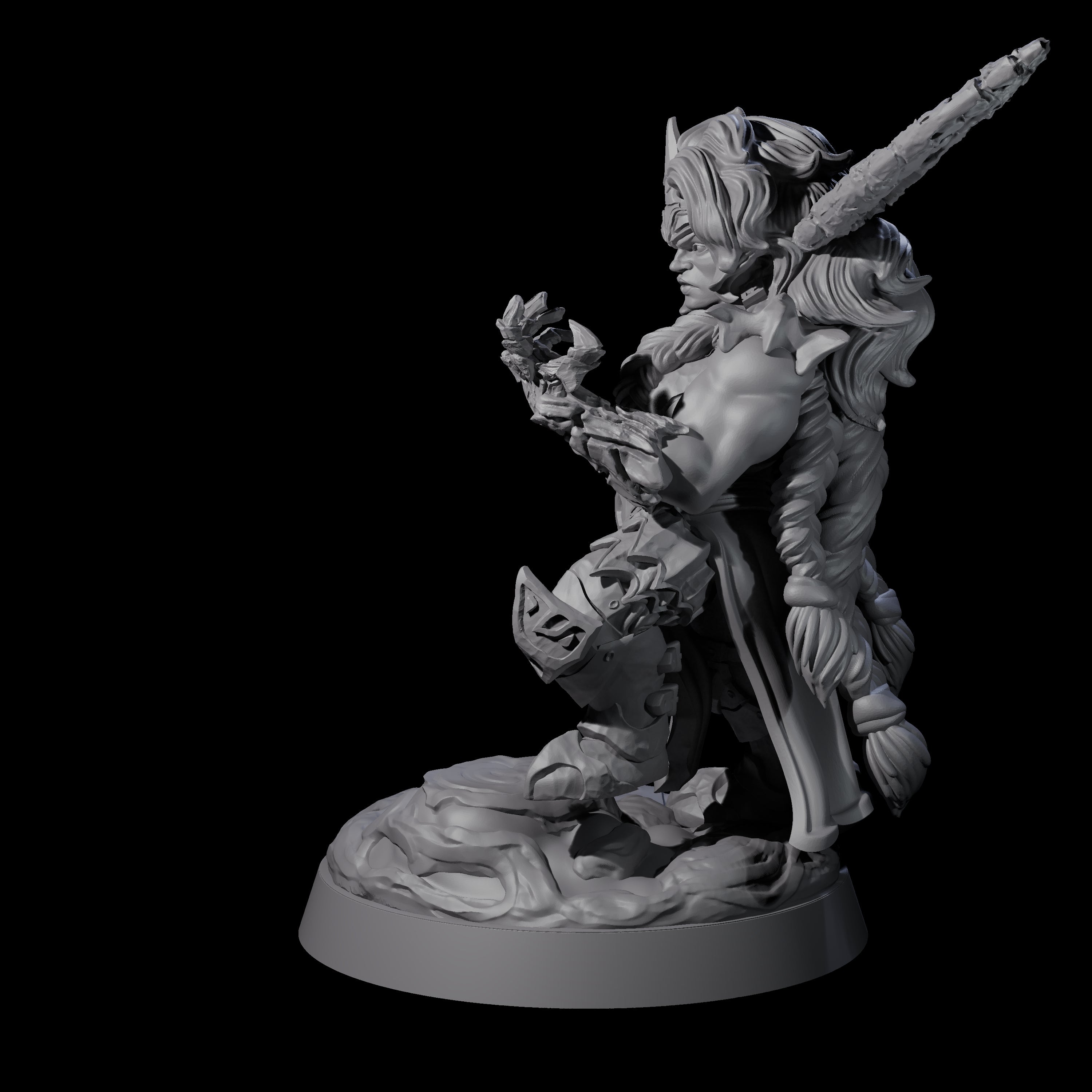 Considering Dwarf Elementalist Miniature for Dungeons and Dragons, Pathfinder or other TTRPGs