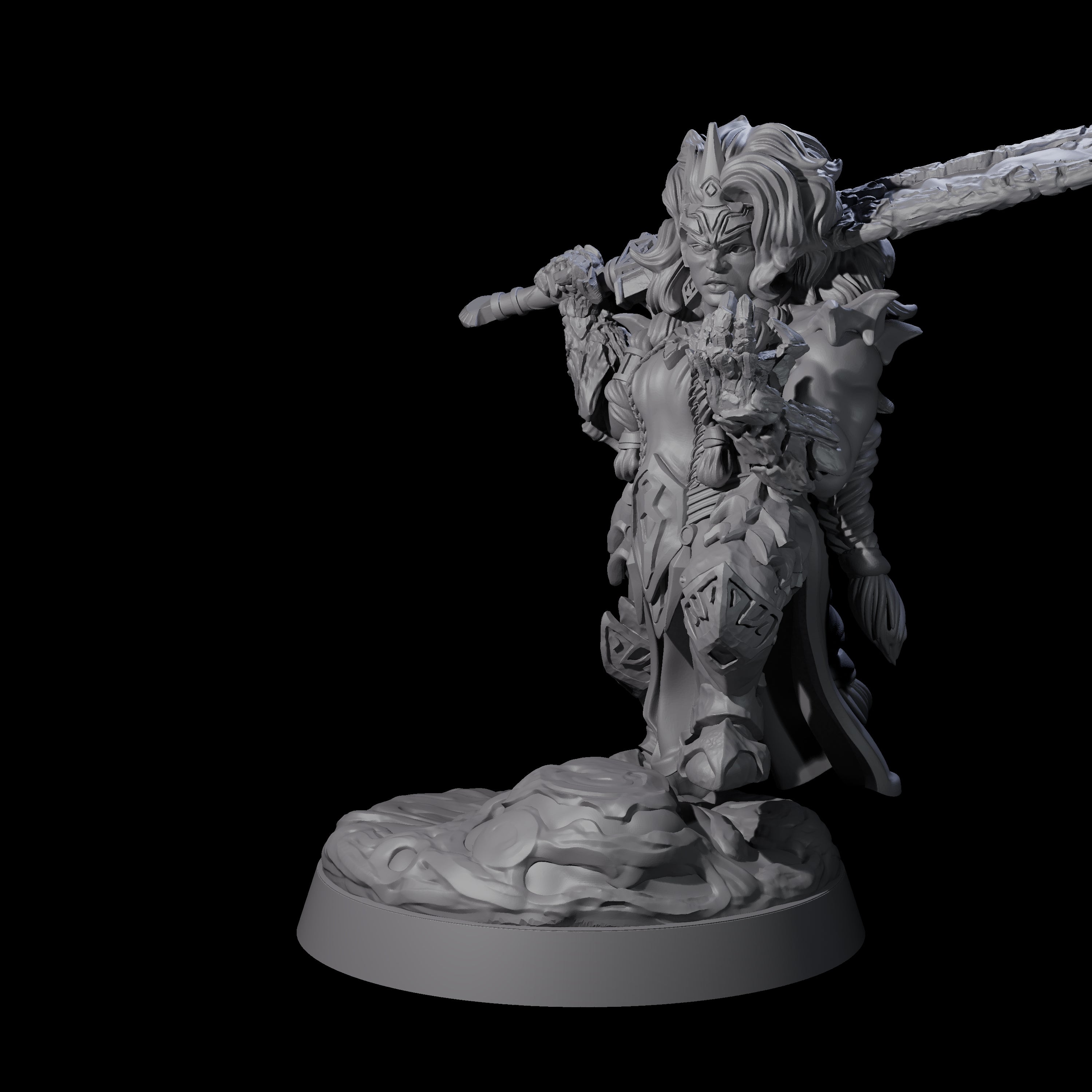 Considering Dwarf Elementalist Miniature for Dungeons and Dragons, Pathfinder or other TTRPGs