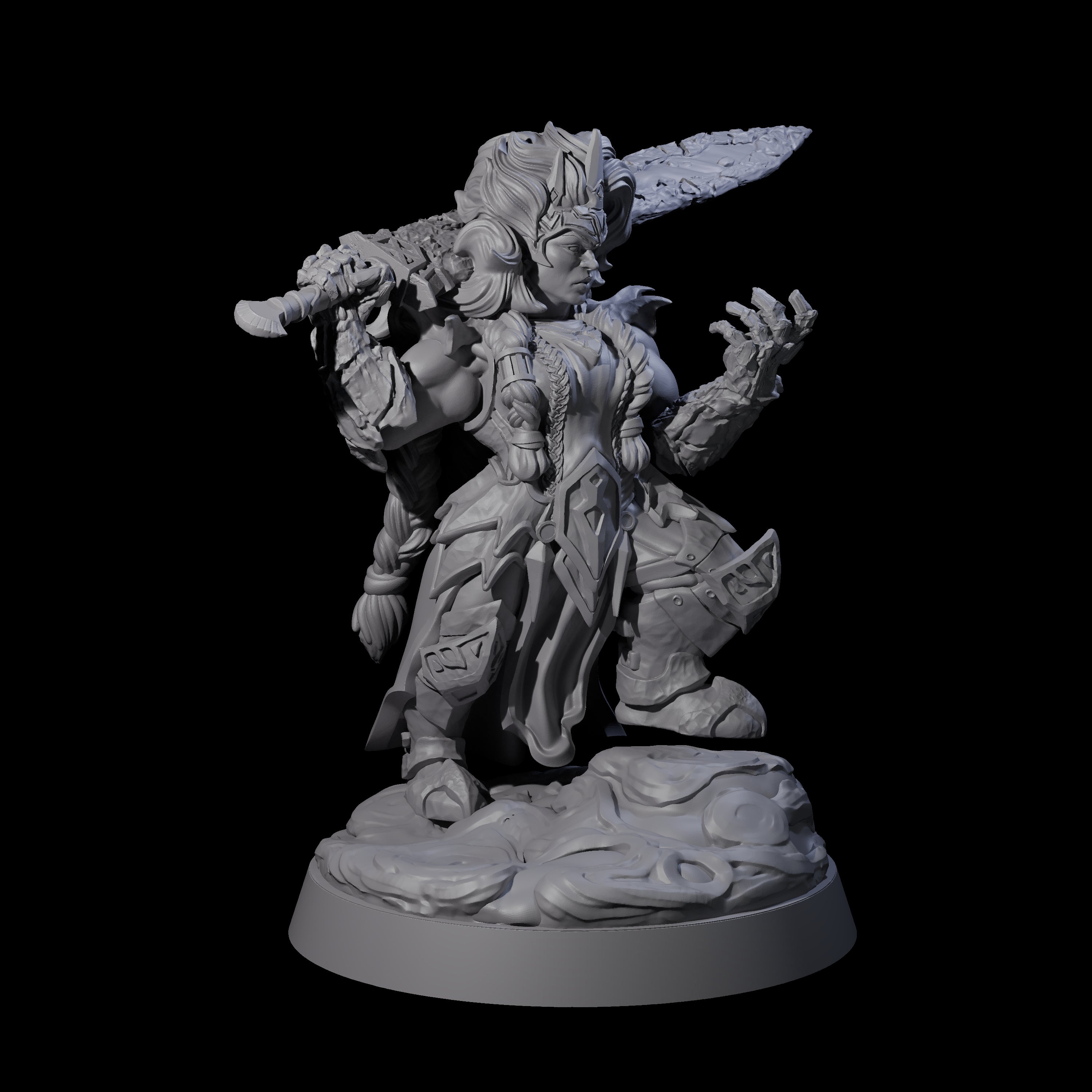Considering Dwarf Elementalist Miniature for Dungeons and Dragons, Pathfinder or other TTRPGs