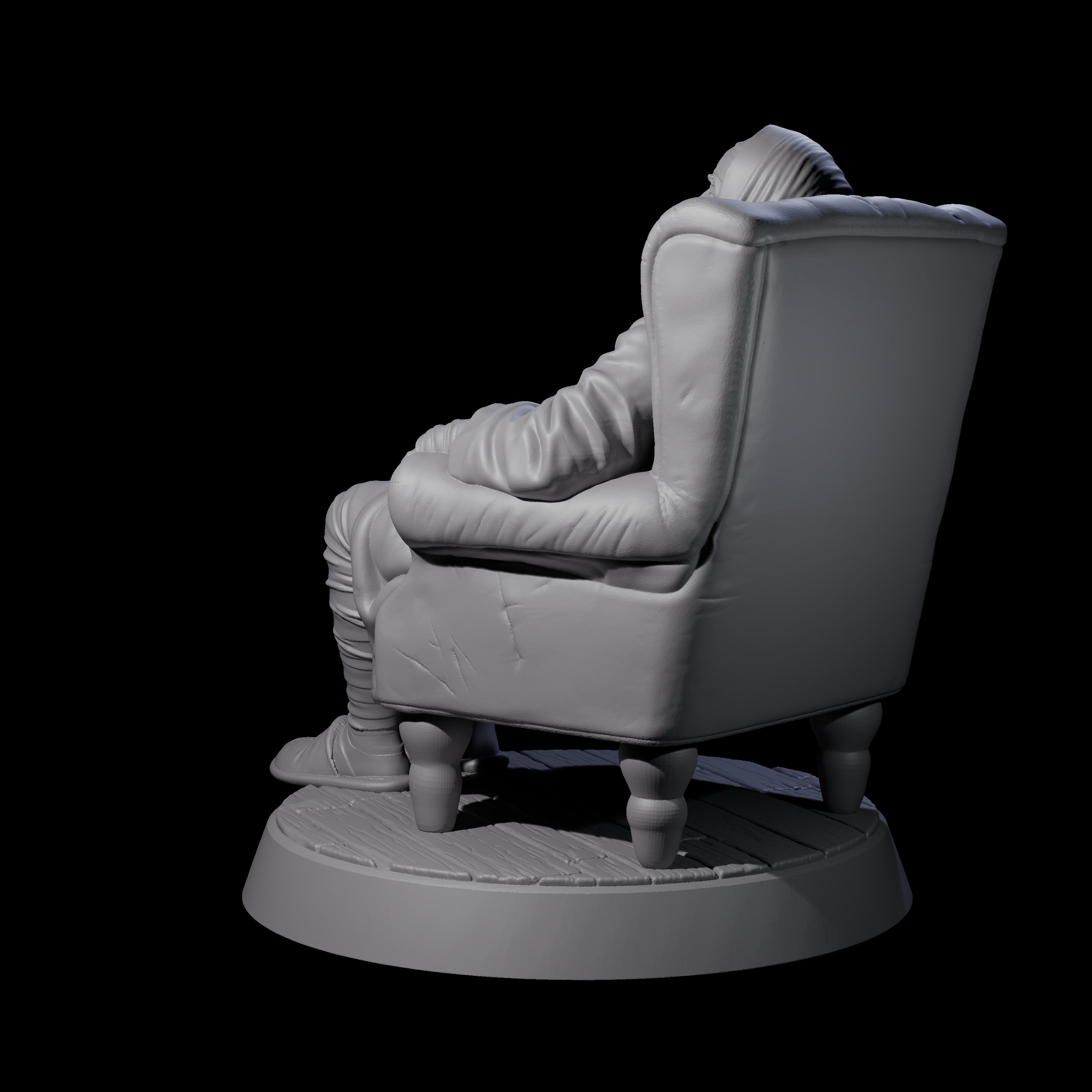 Convalescing Human Investigator Miniature for Dungeons and Dragons, Pathfinder or other TTRPGs