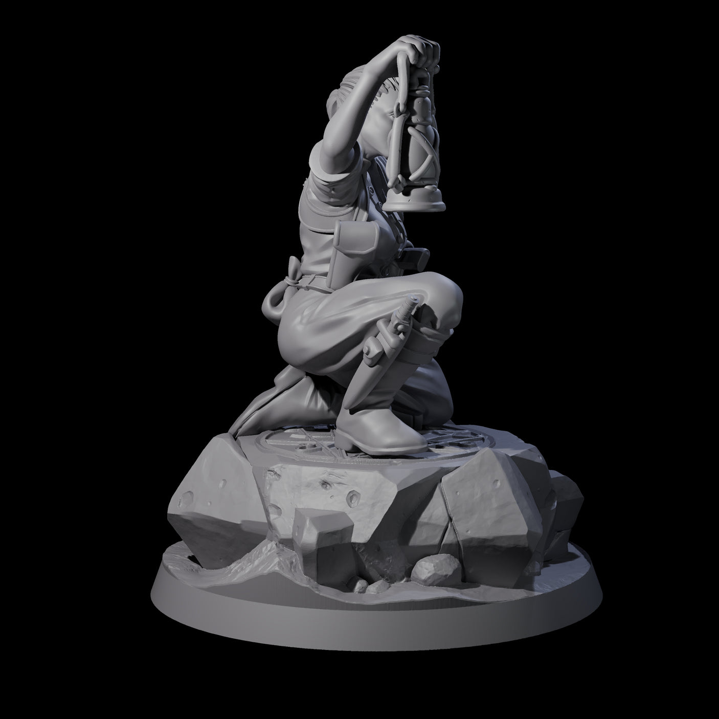 Cool As A Cucumber Human Investigator Miniature for Dungeons and Dragons, Pathfinder or other TTRPGs