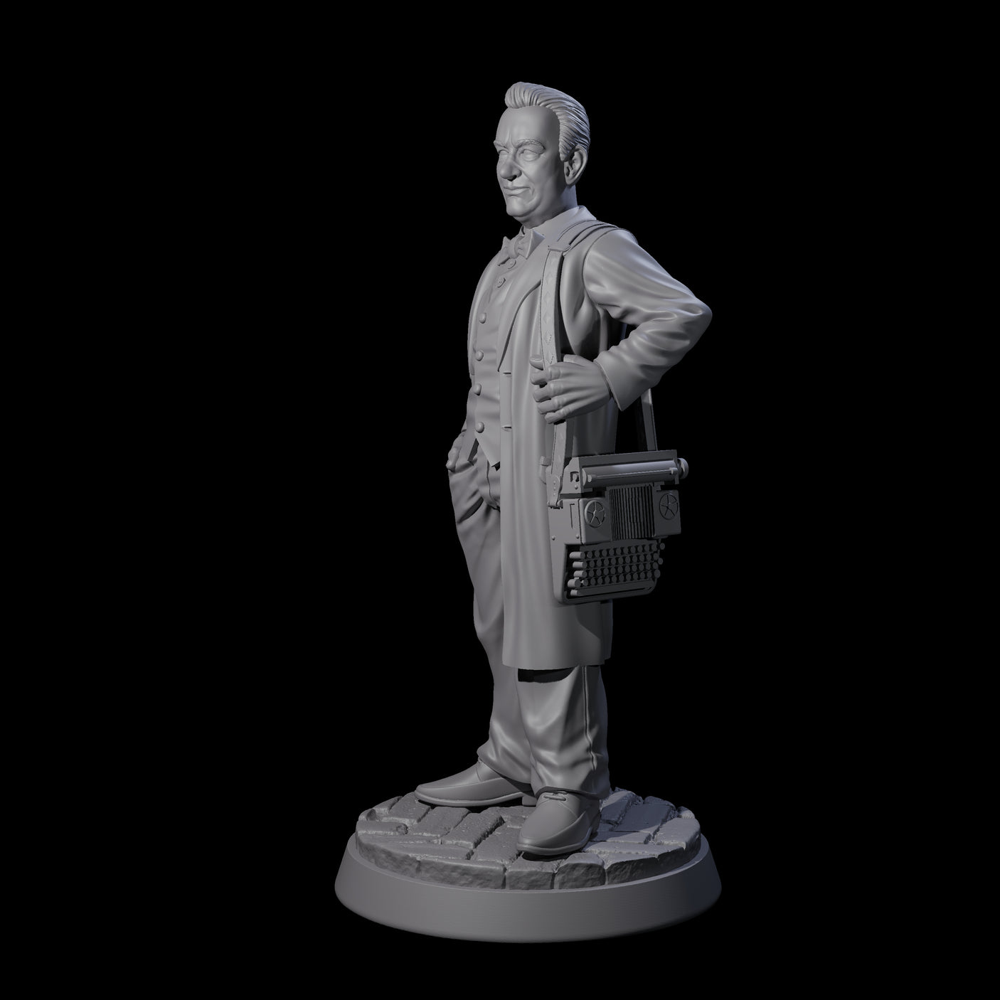 Copy writing Journalist Miniature for Dungeons and Dragons, Pathfinder or other TTRPGs